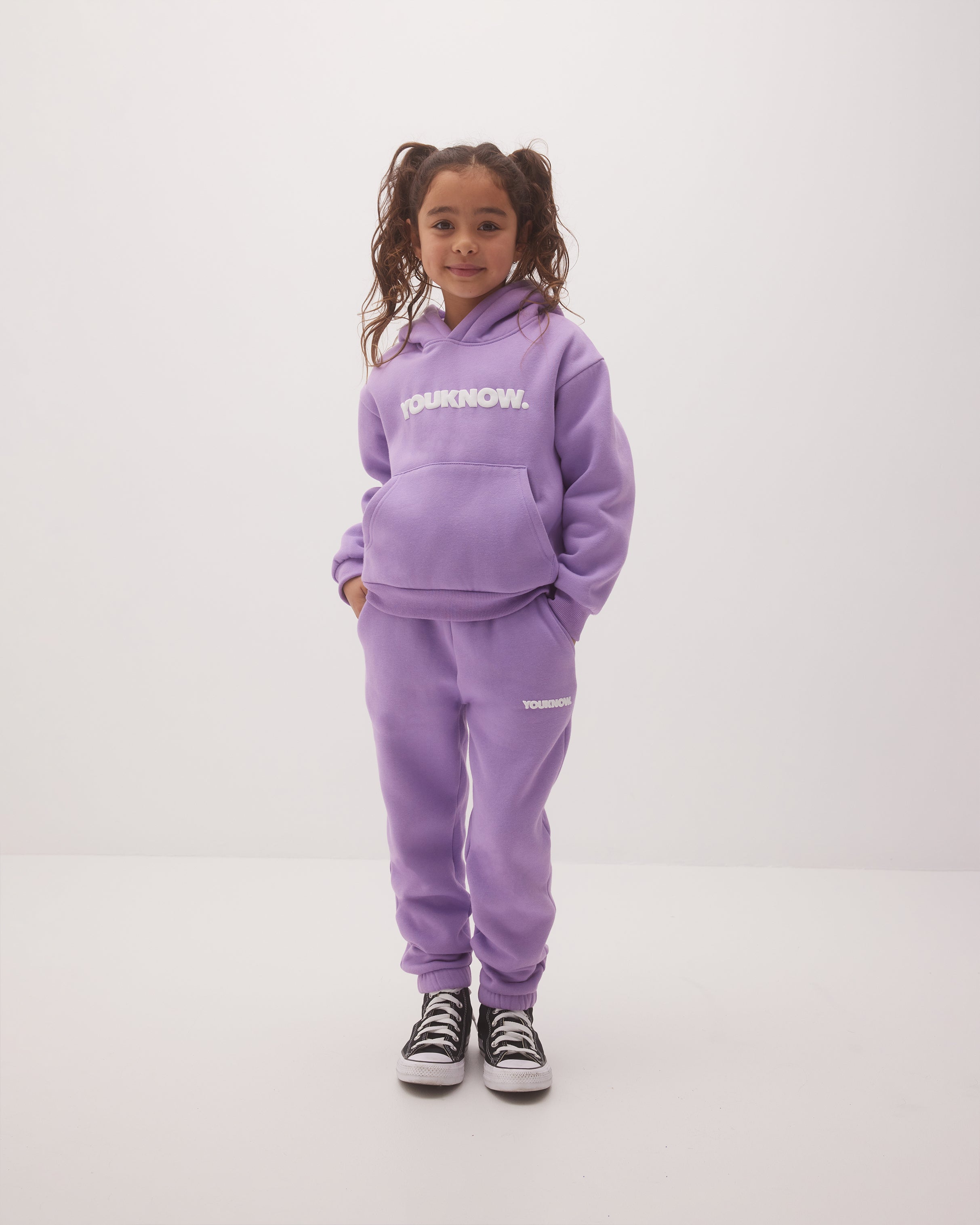 Kids Block Hoodie | Purple