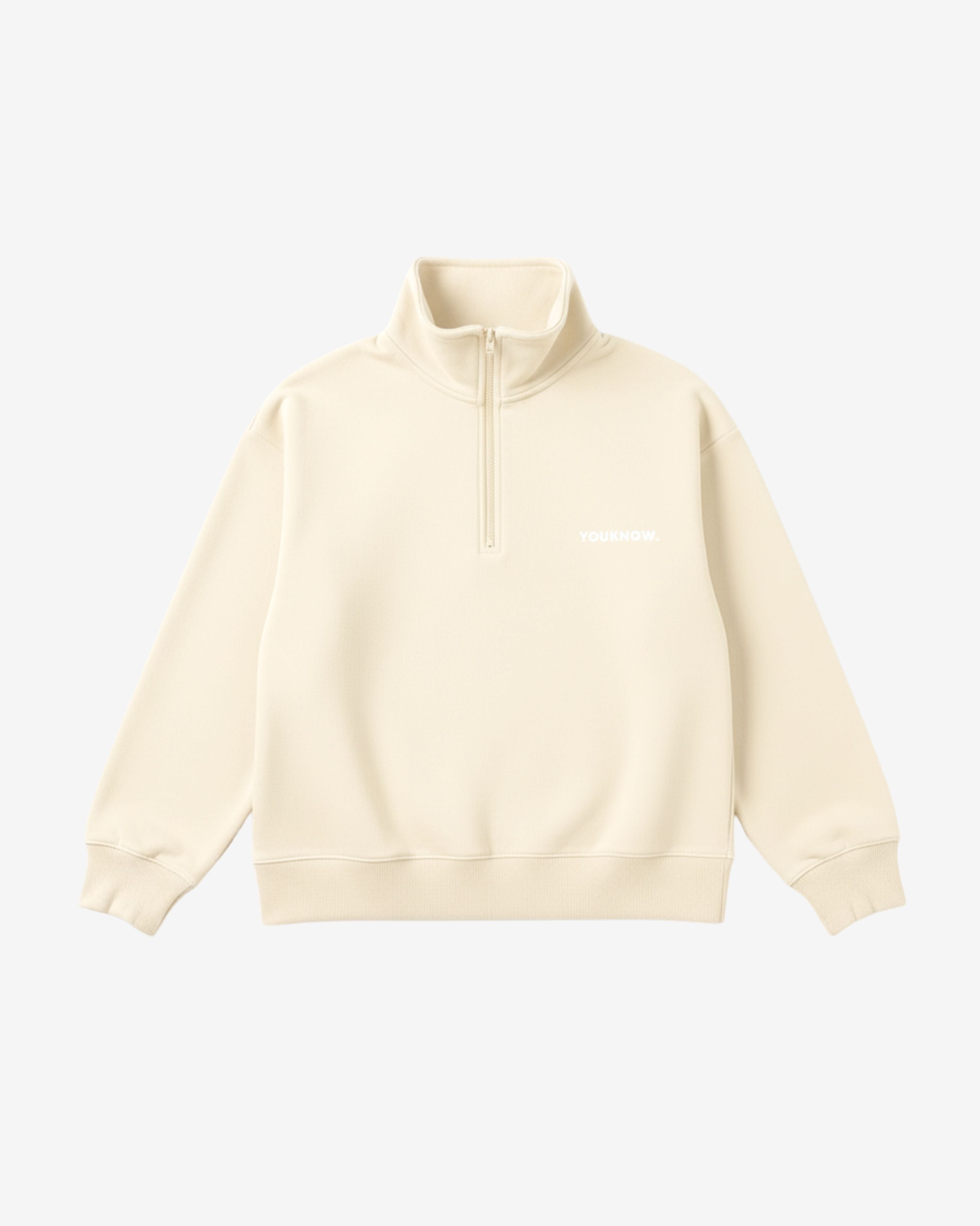 Core 1/4 Zip Pullover | Vanilla – YOUKNOW. CLOTHING