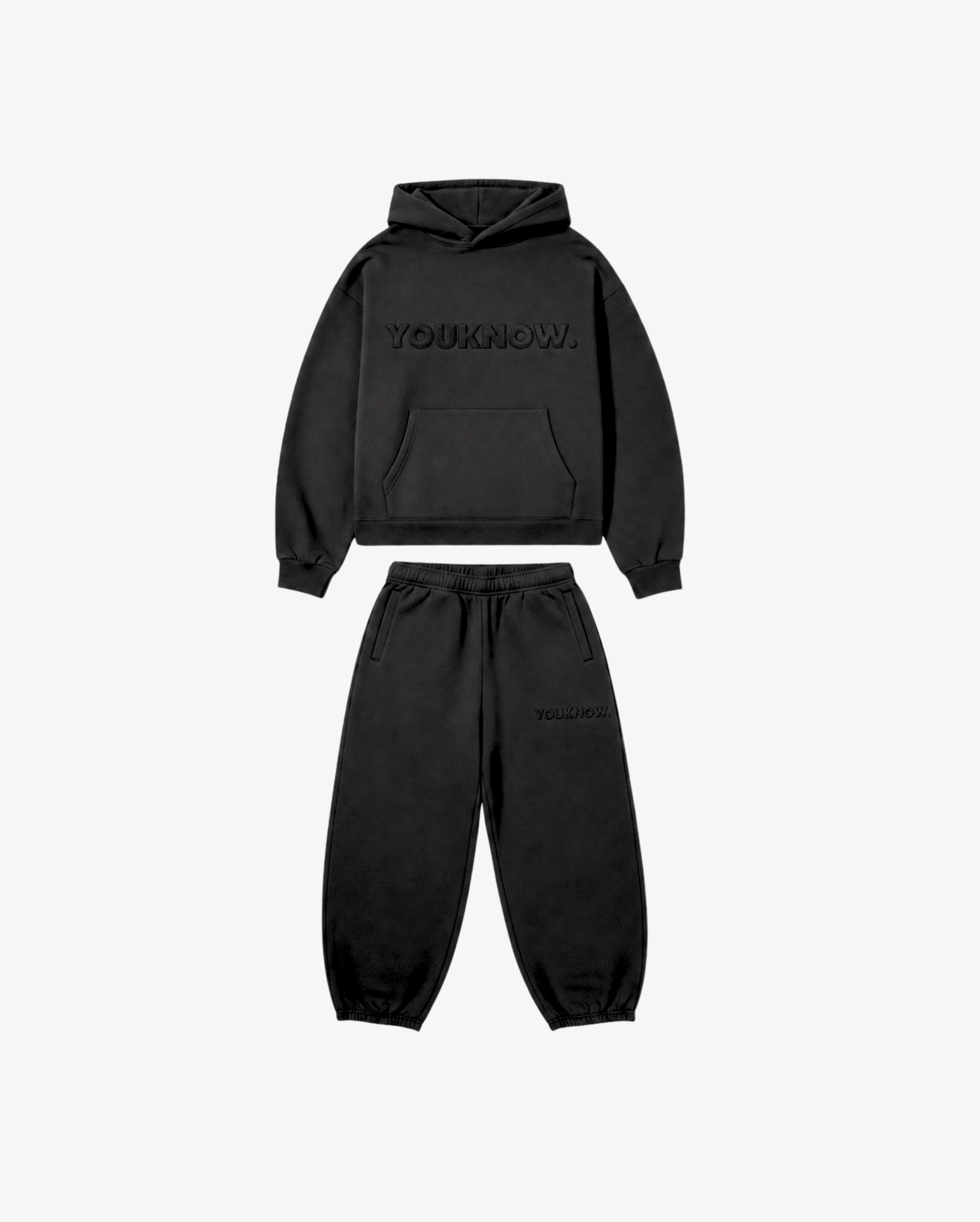 Kids Applique Block Set | Black/Black