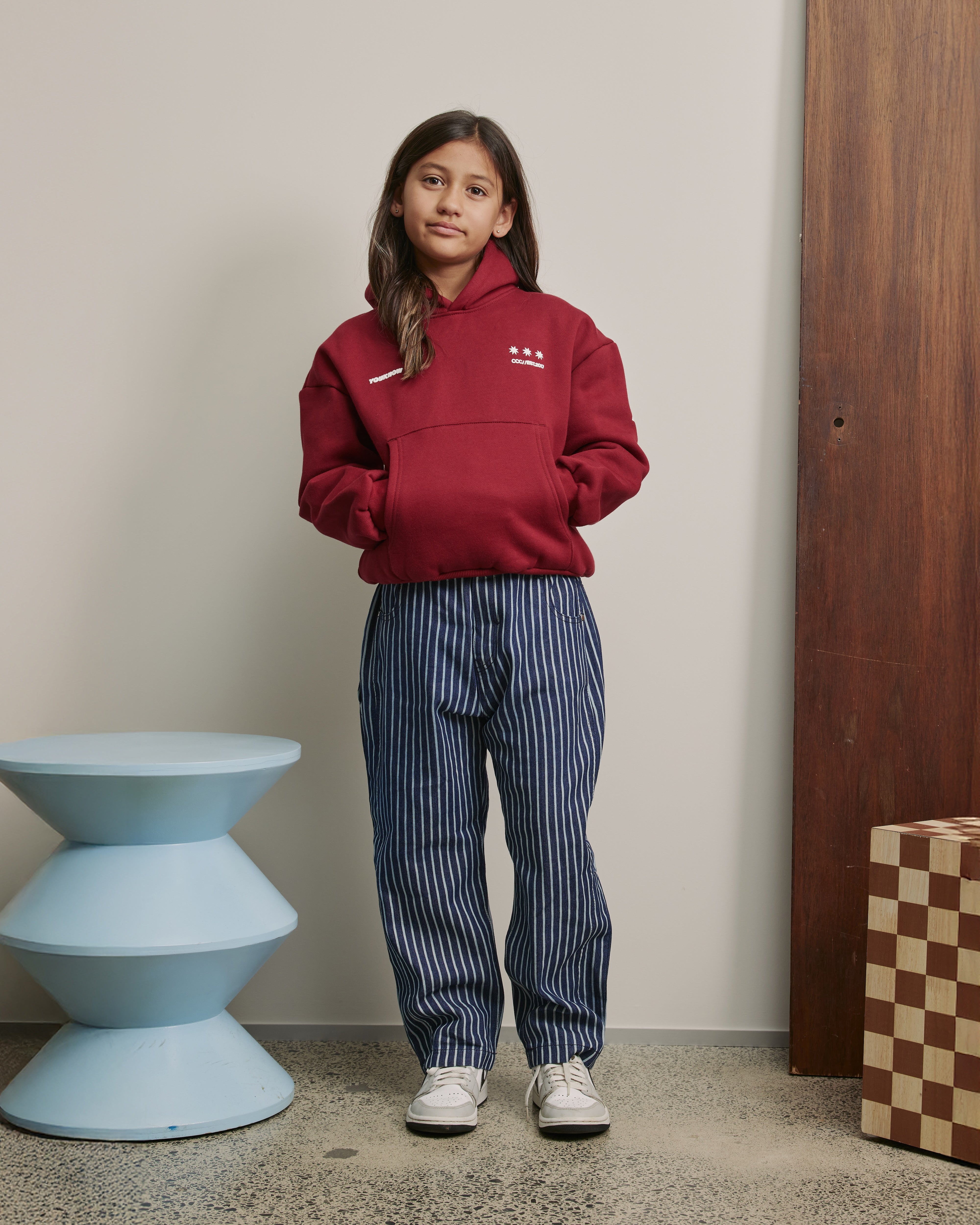 Kids Big Back Hoodie | Maroon