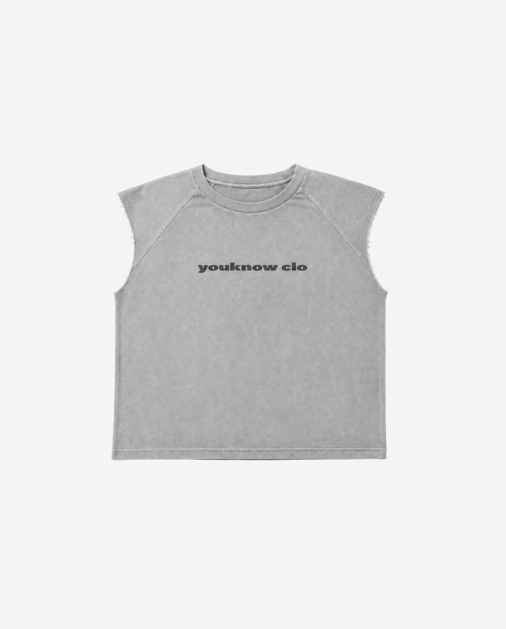 Oversized Raglan Tank | Washed Grey
