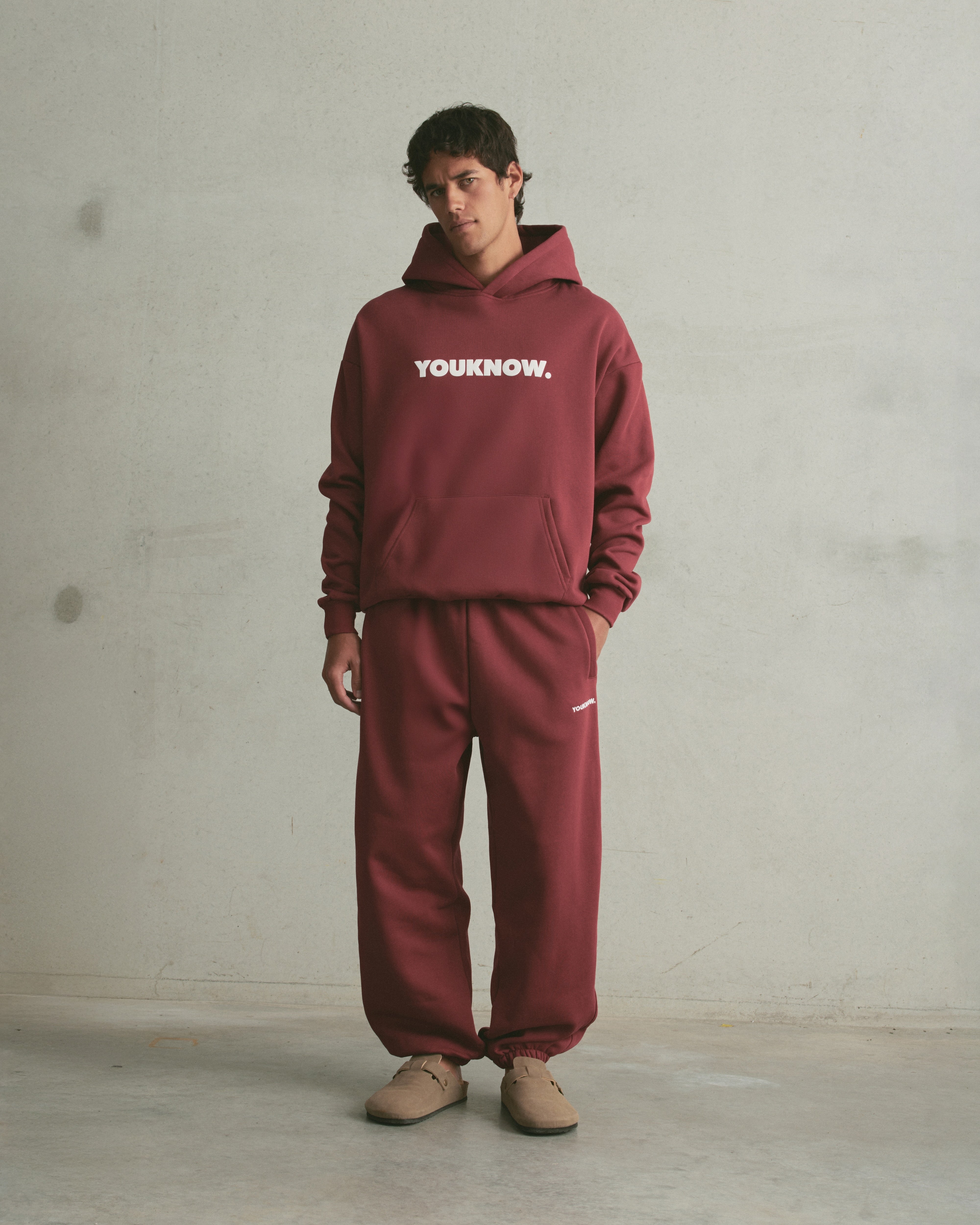 Core Cuffed Sweatpants | Maroon
