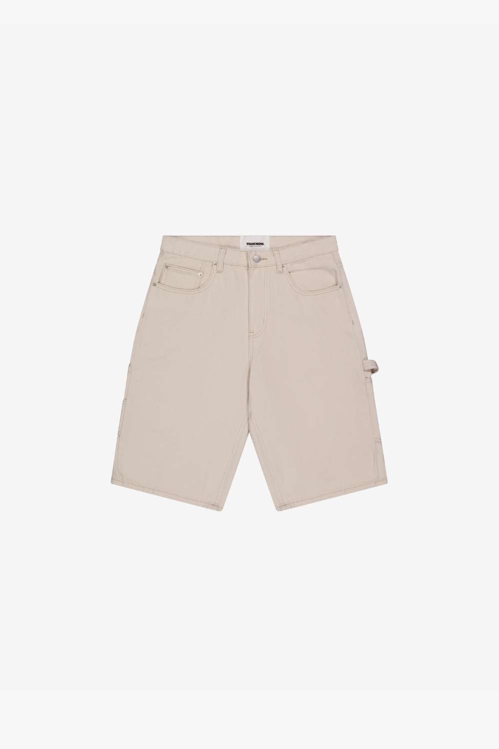 Denim Jorts | Ecru