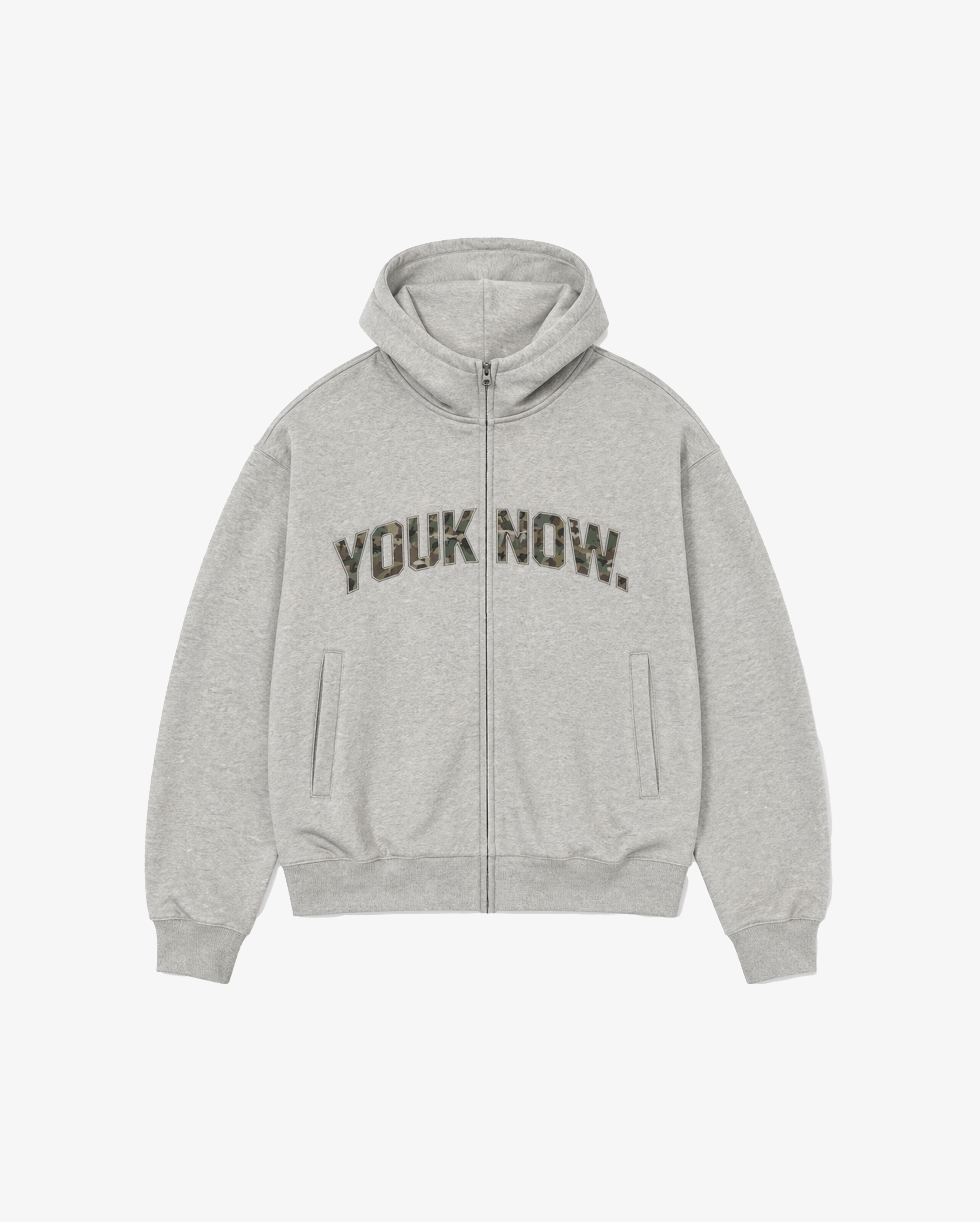 Offset Zip Up Hoodie | Grey/Camo – YOUKNOW. CLOTHING Offset Zip Up Hoodie | Grey/Camo – YOUKNOW. CLOTHING
