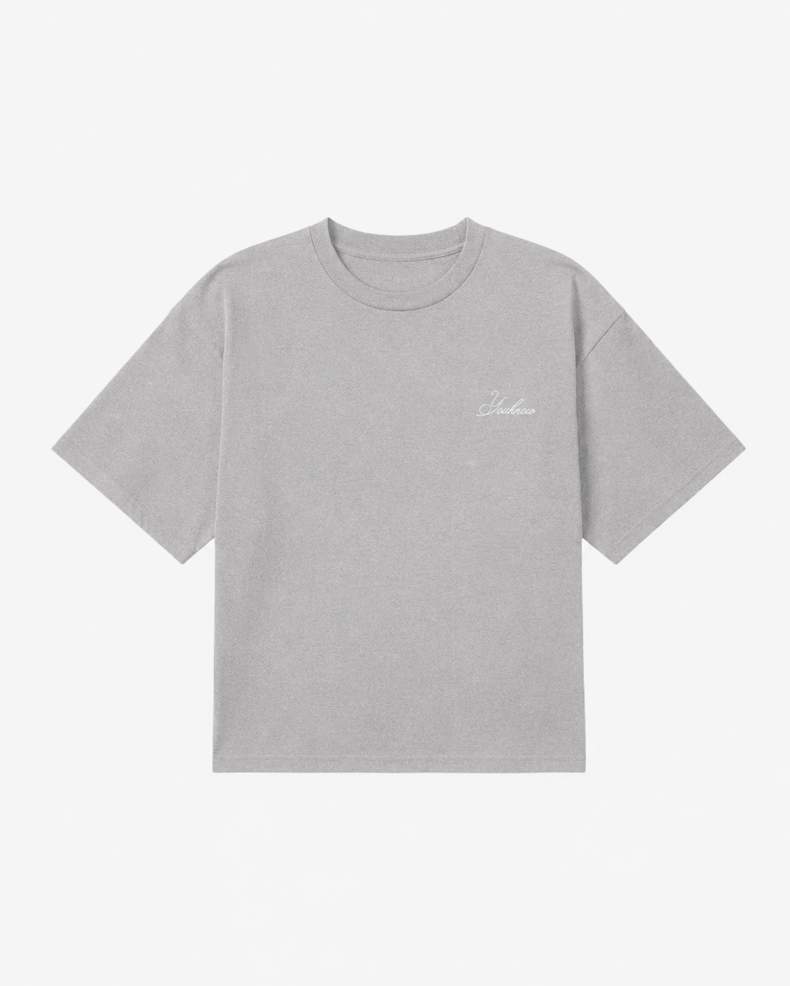 Script Tee | Grey