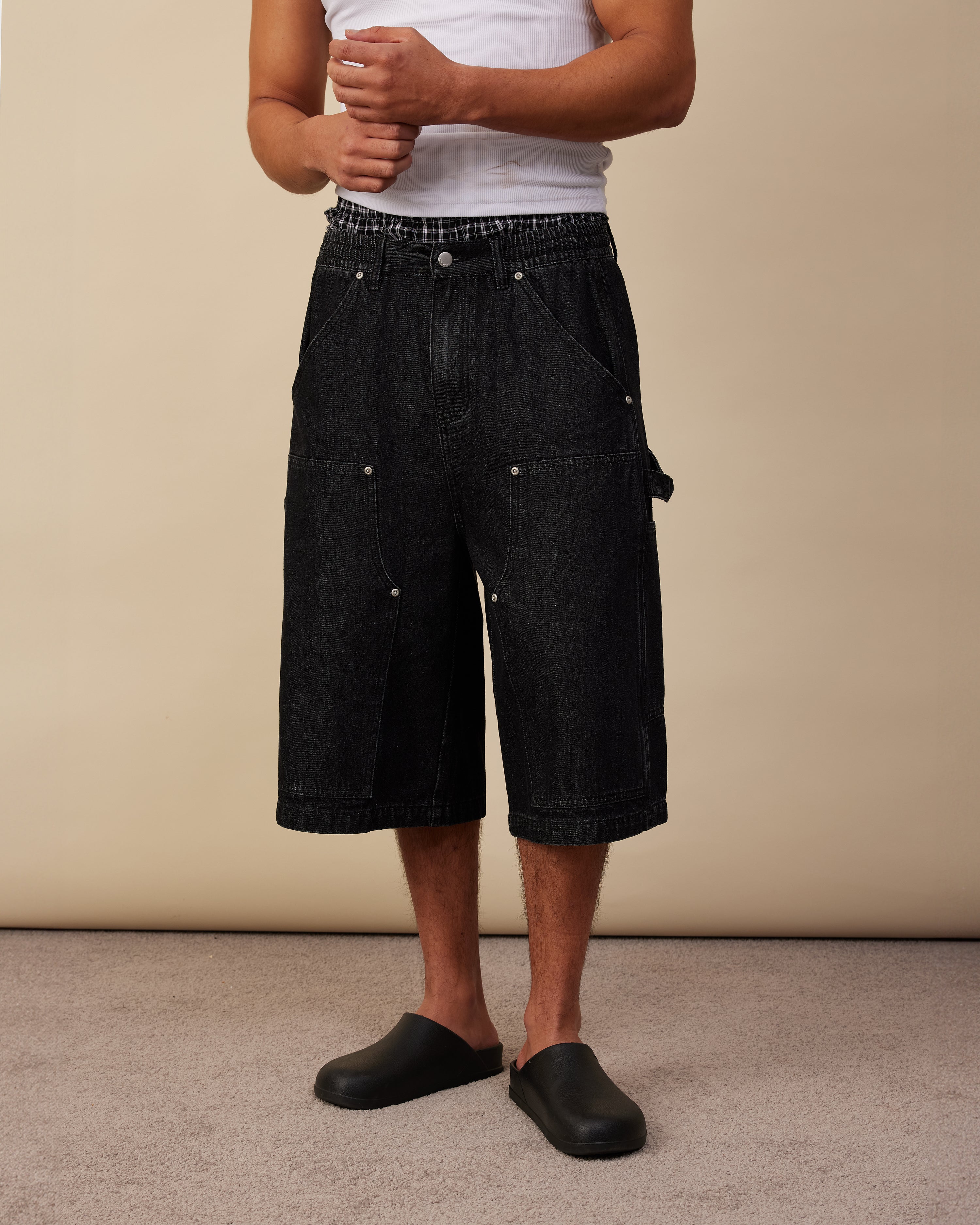 Carpenter Shorts | Black Wash – YOUKNOW. CLOTHING