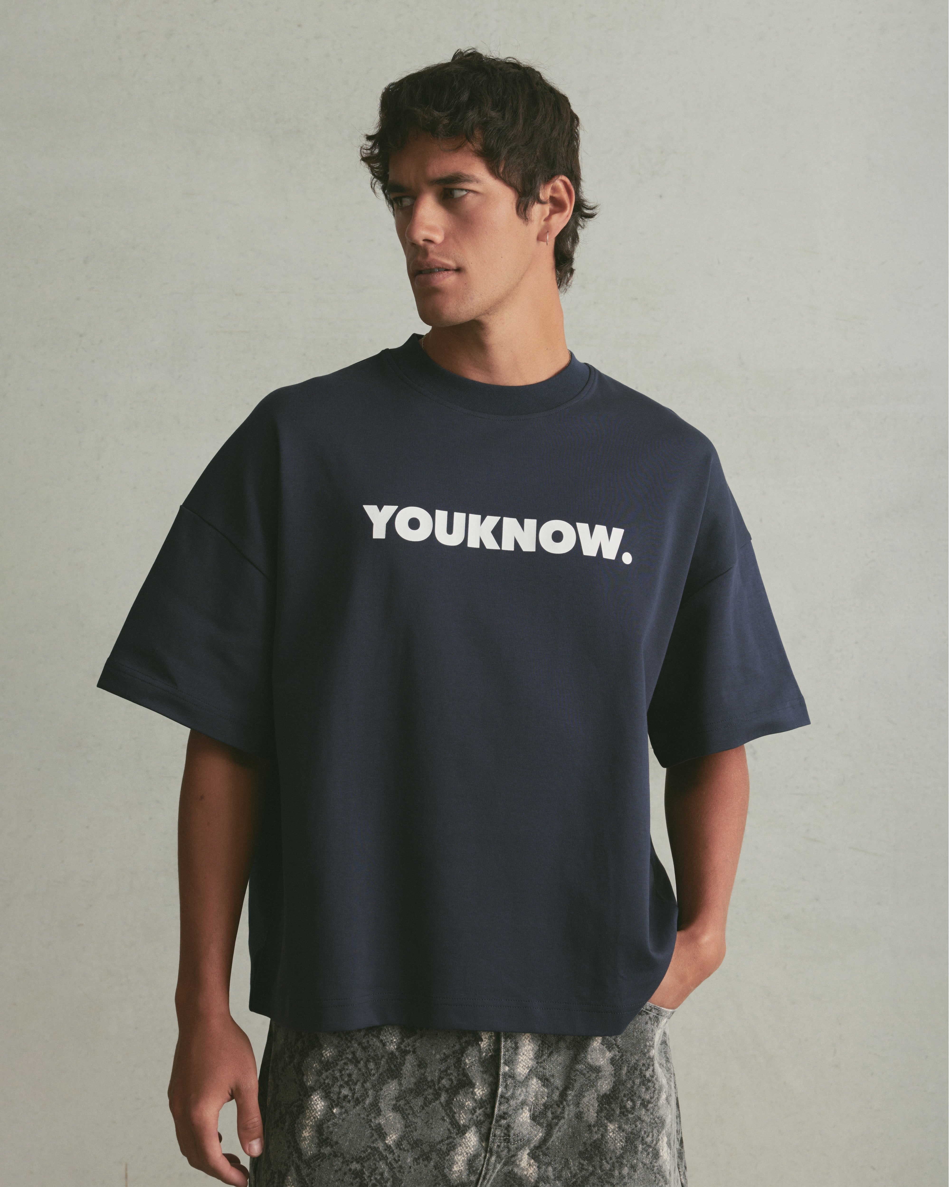 Block Tee | Navy