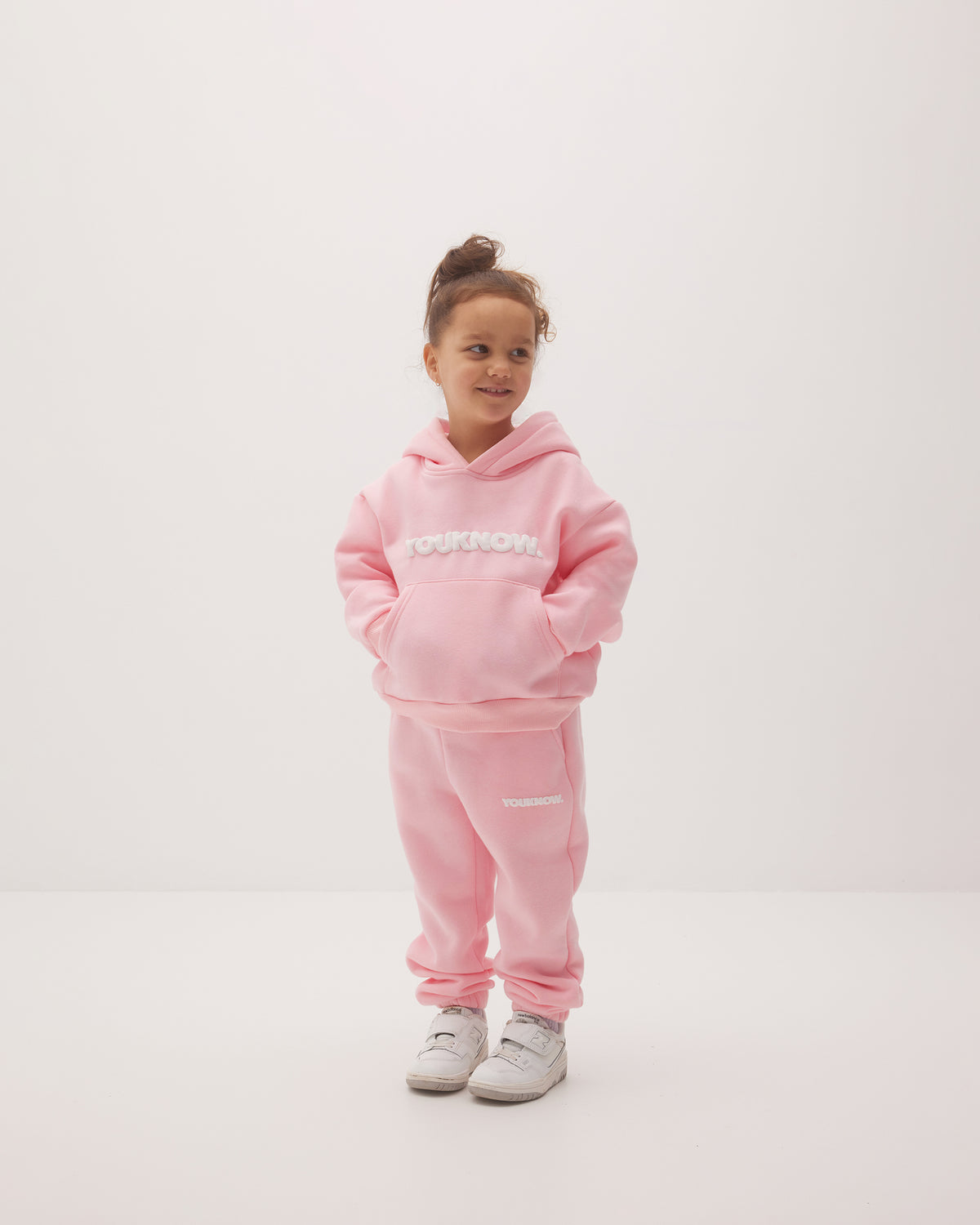 Kids Block Hoodie | Pink-3
