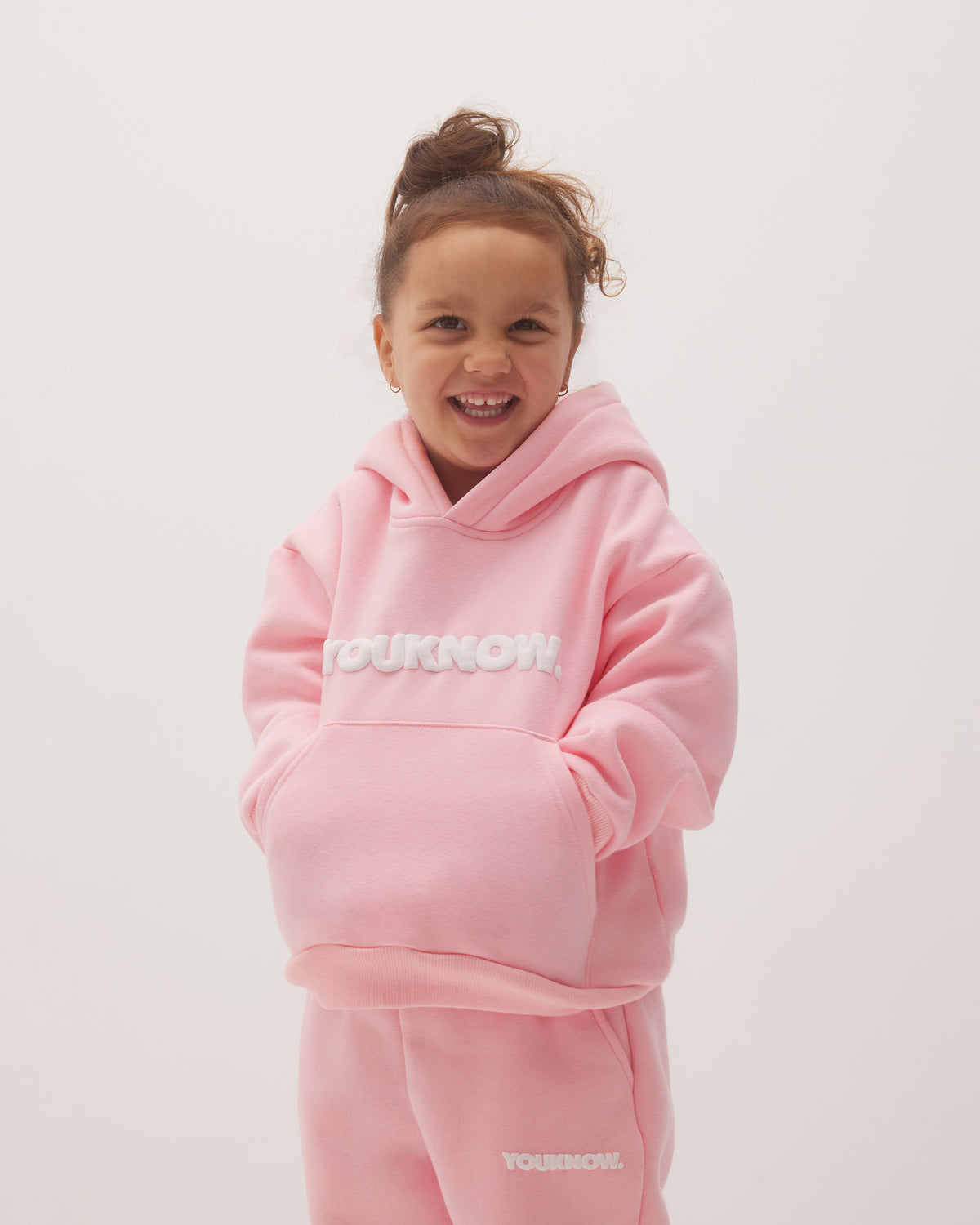 Kids Block Hoodie | Pink-2