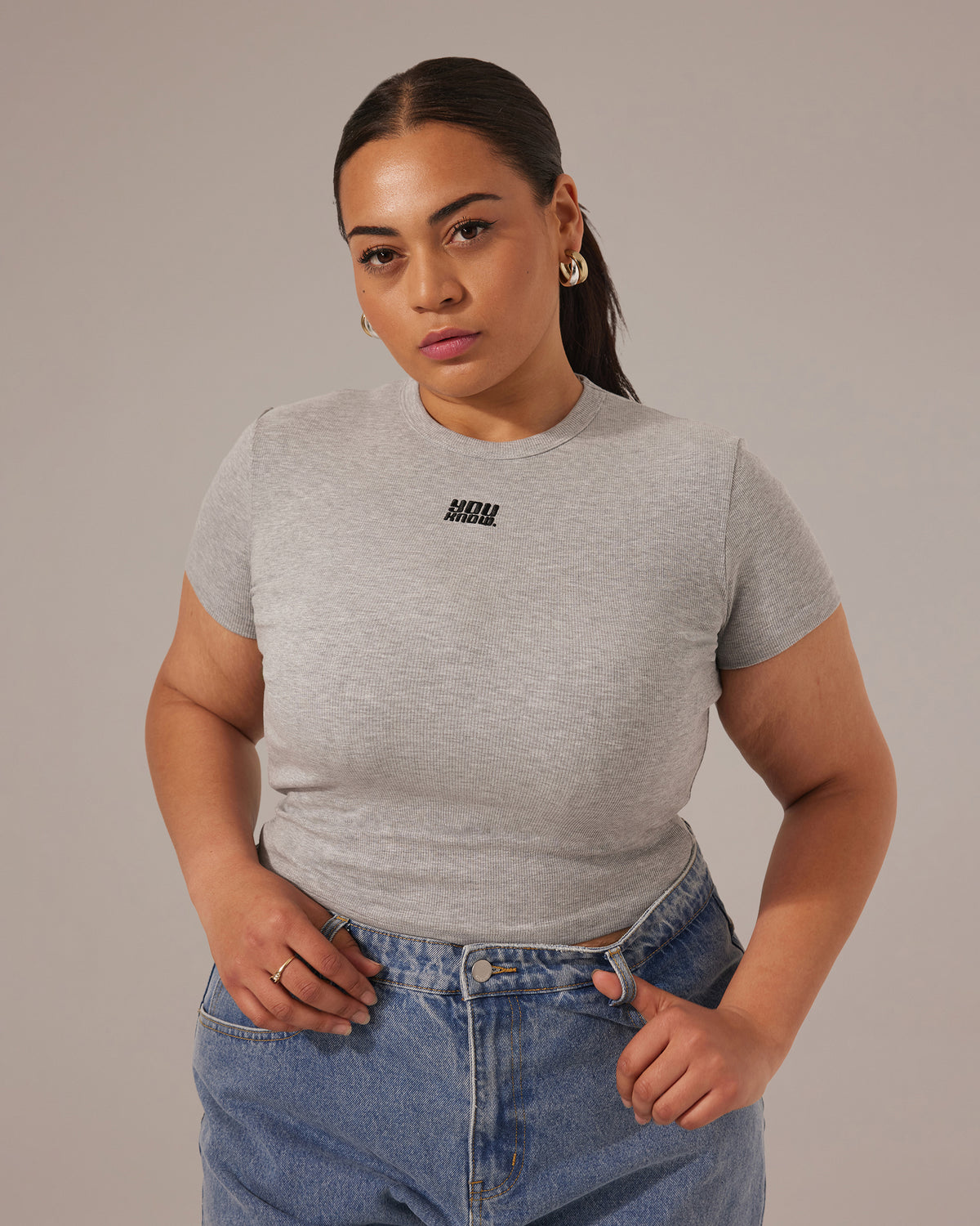 BABY TEE | Grey-3