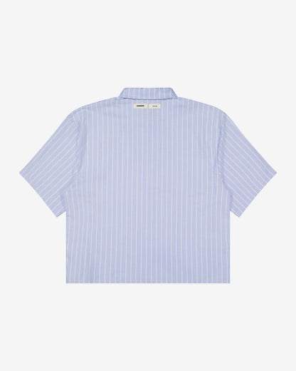 Double Pocket SS Shirt | Blue Stripe