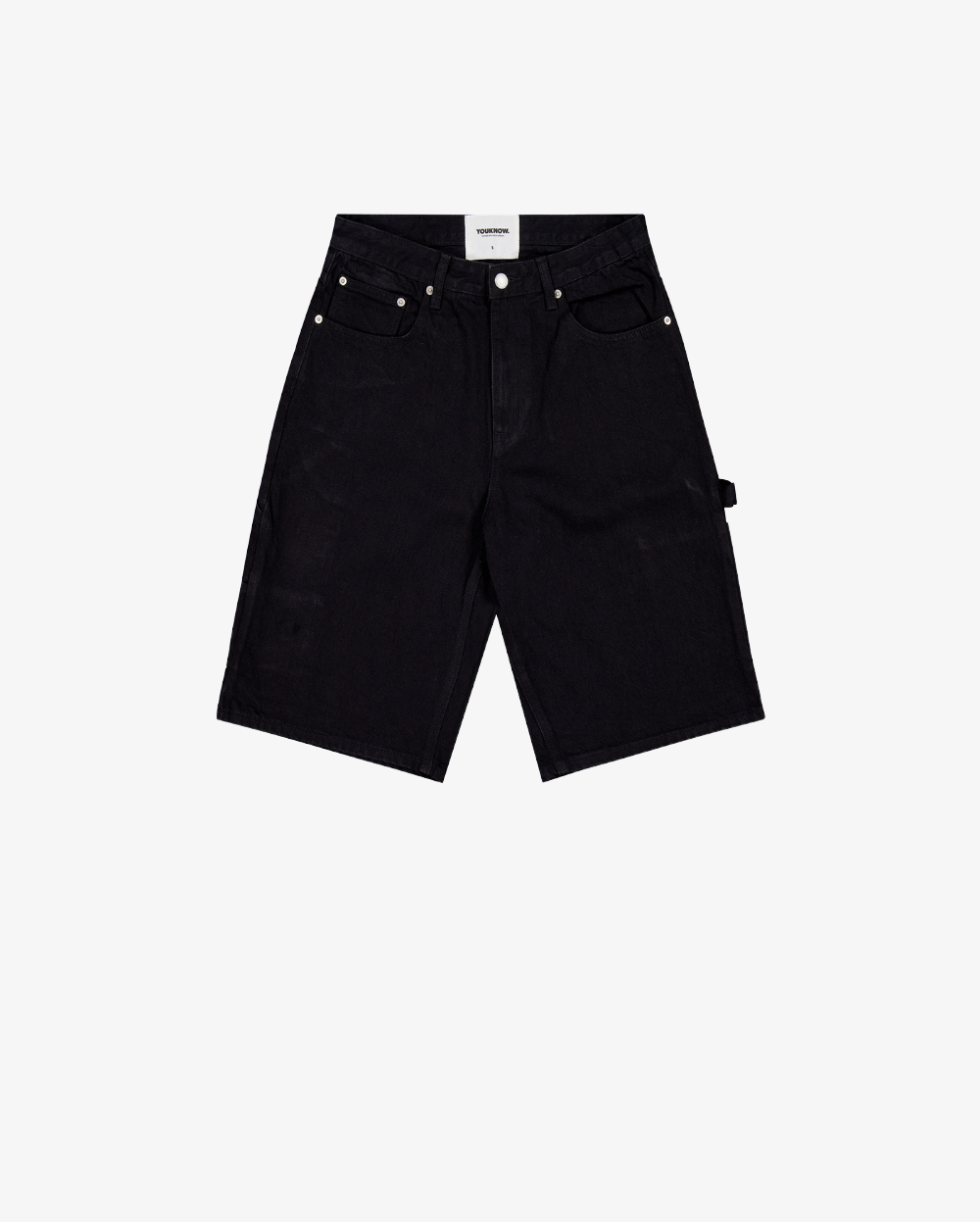 Denim Jorts | Black-6