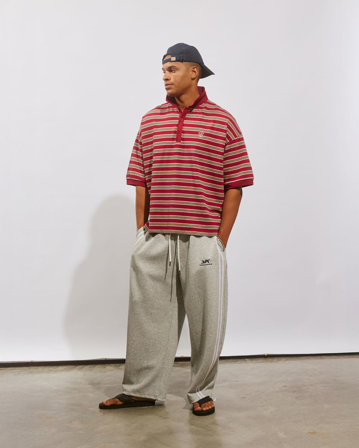 Boxy Polo | Red Stripe