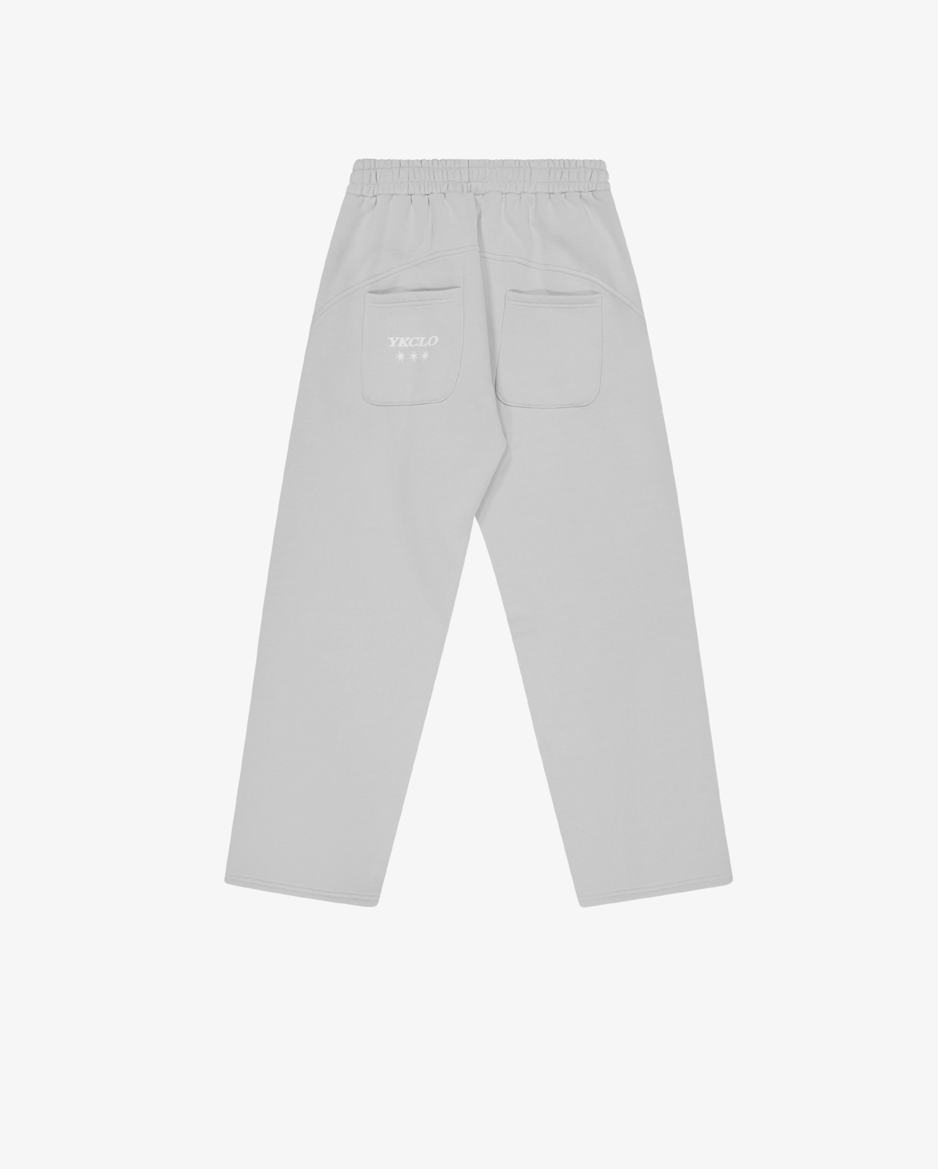Panelled Trackpants | Light Grey-6