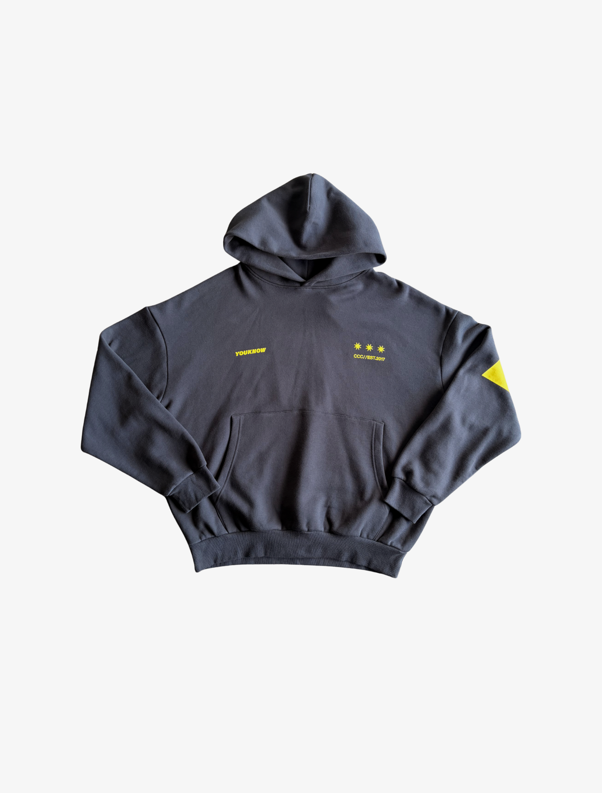 Sample YK Big Back Hoodie | Charcoal-2