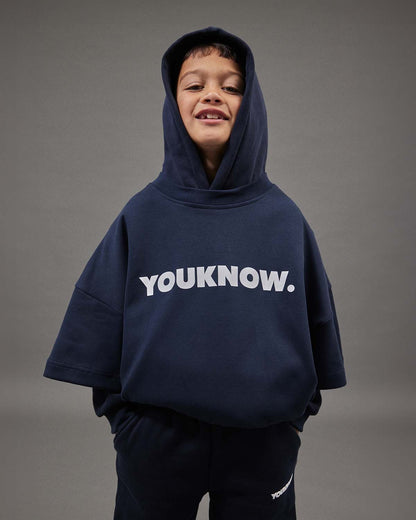 Kids Block Hoodie | Navy