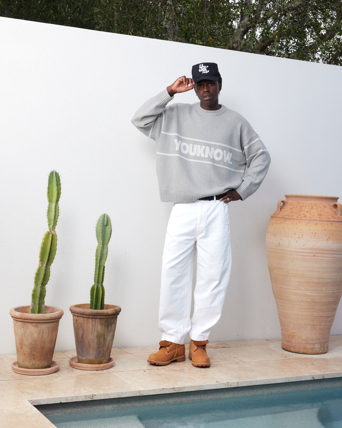 Cotton Knit Crew | Grey-4