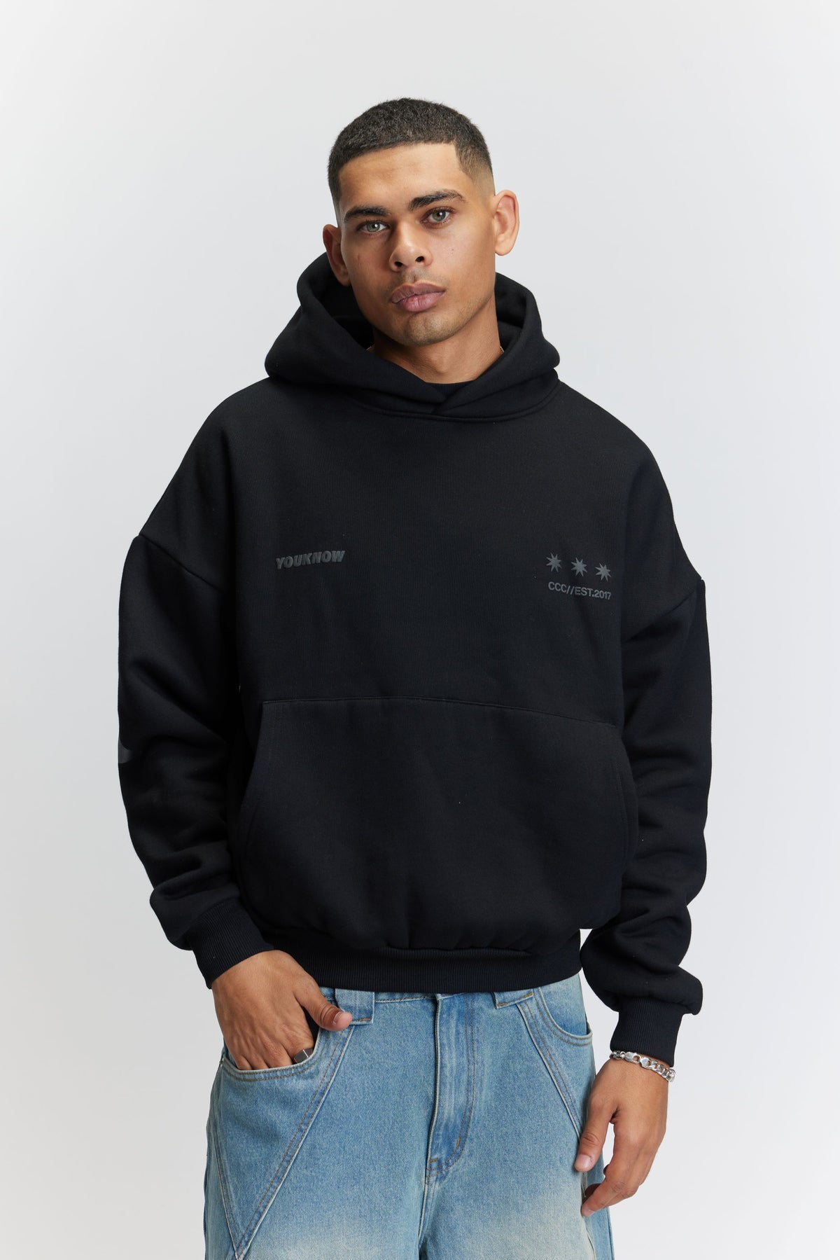 Big Back Hoodie | Black/Black
