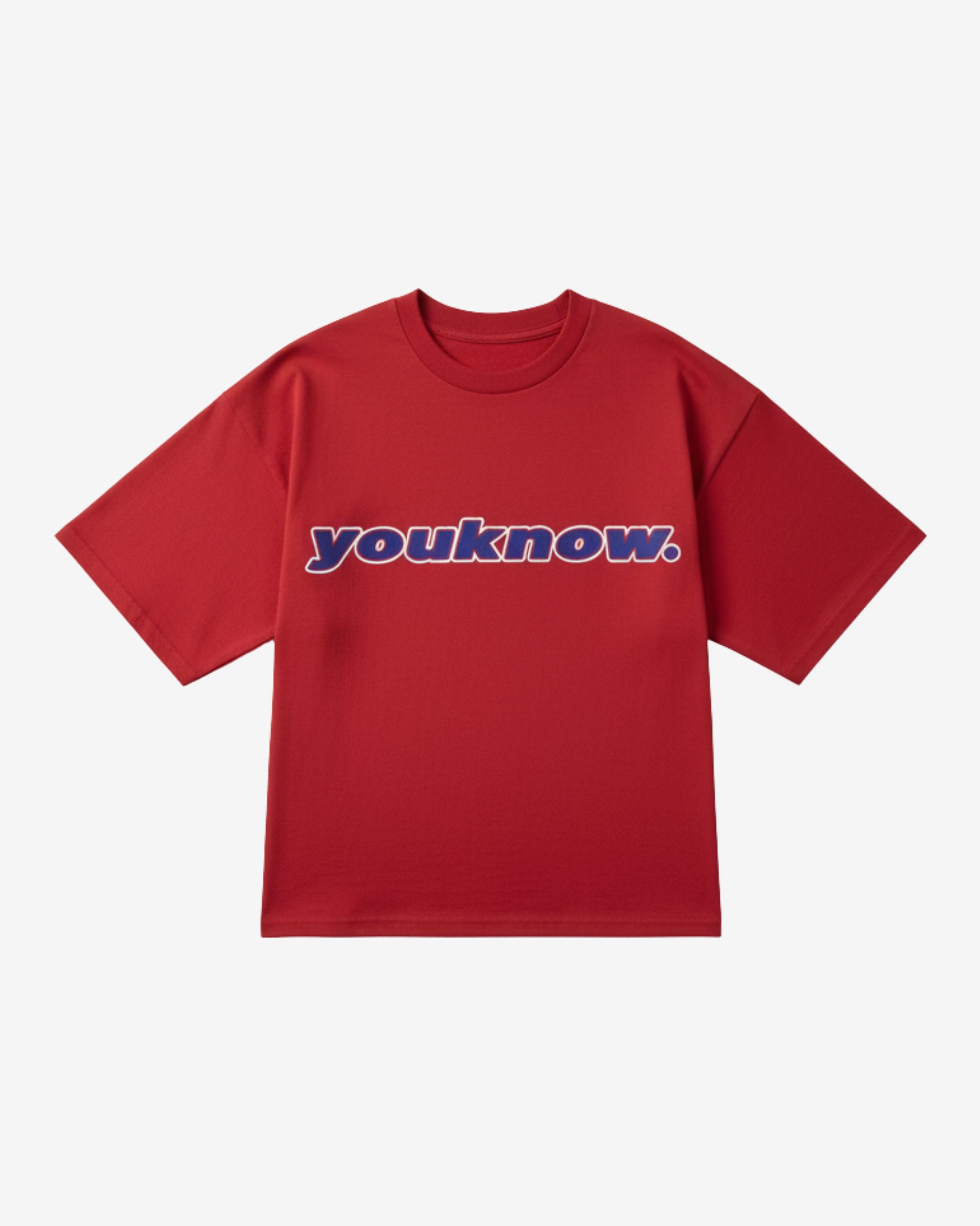 Puff Print Box Tee | Red