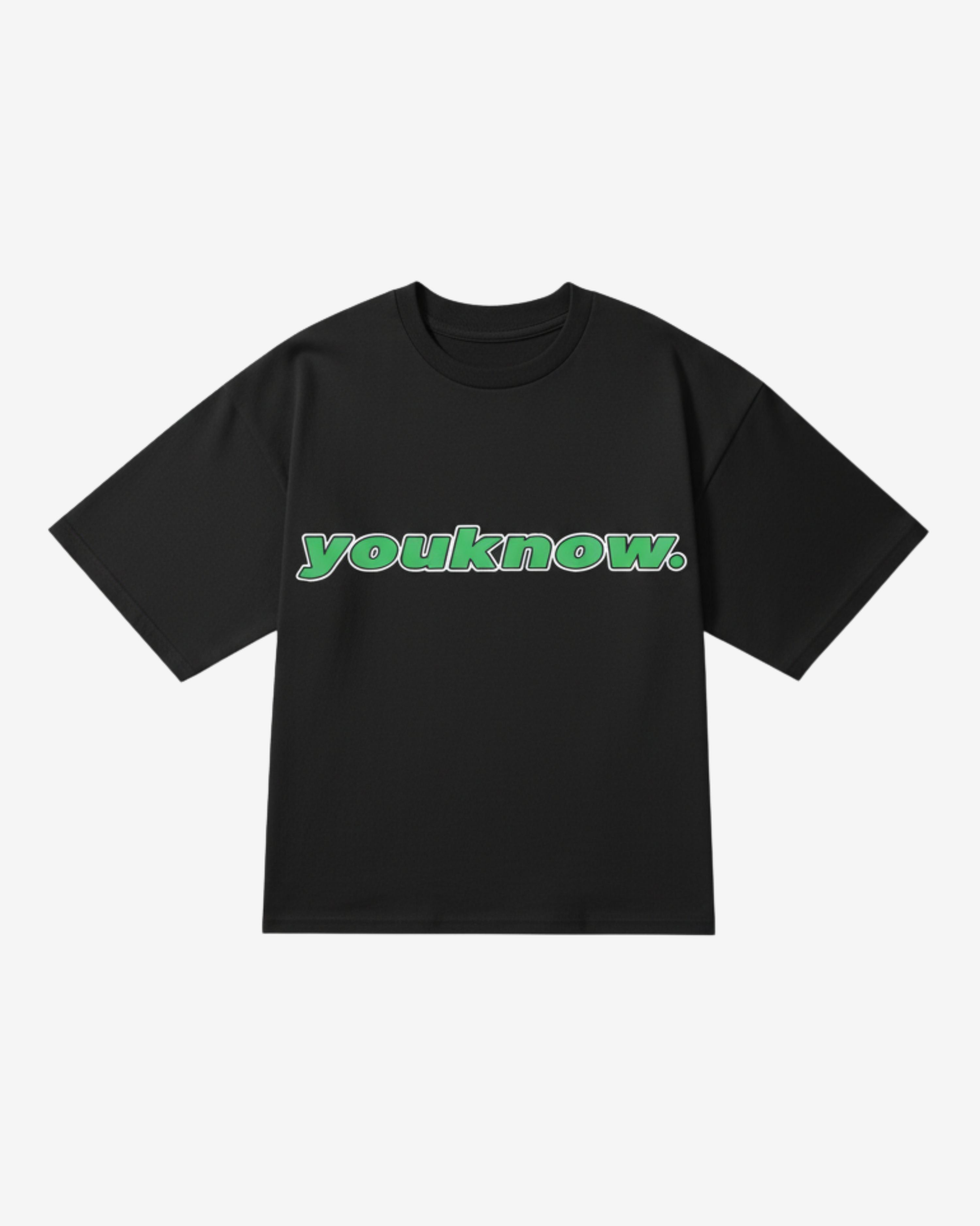 Puff Print Box Tee | Black – YOUKNOW. CLOTHING