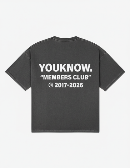 2026 Member's Club Tee | Washed Grey