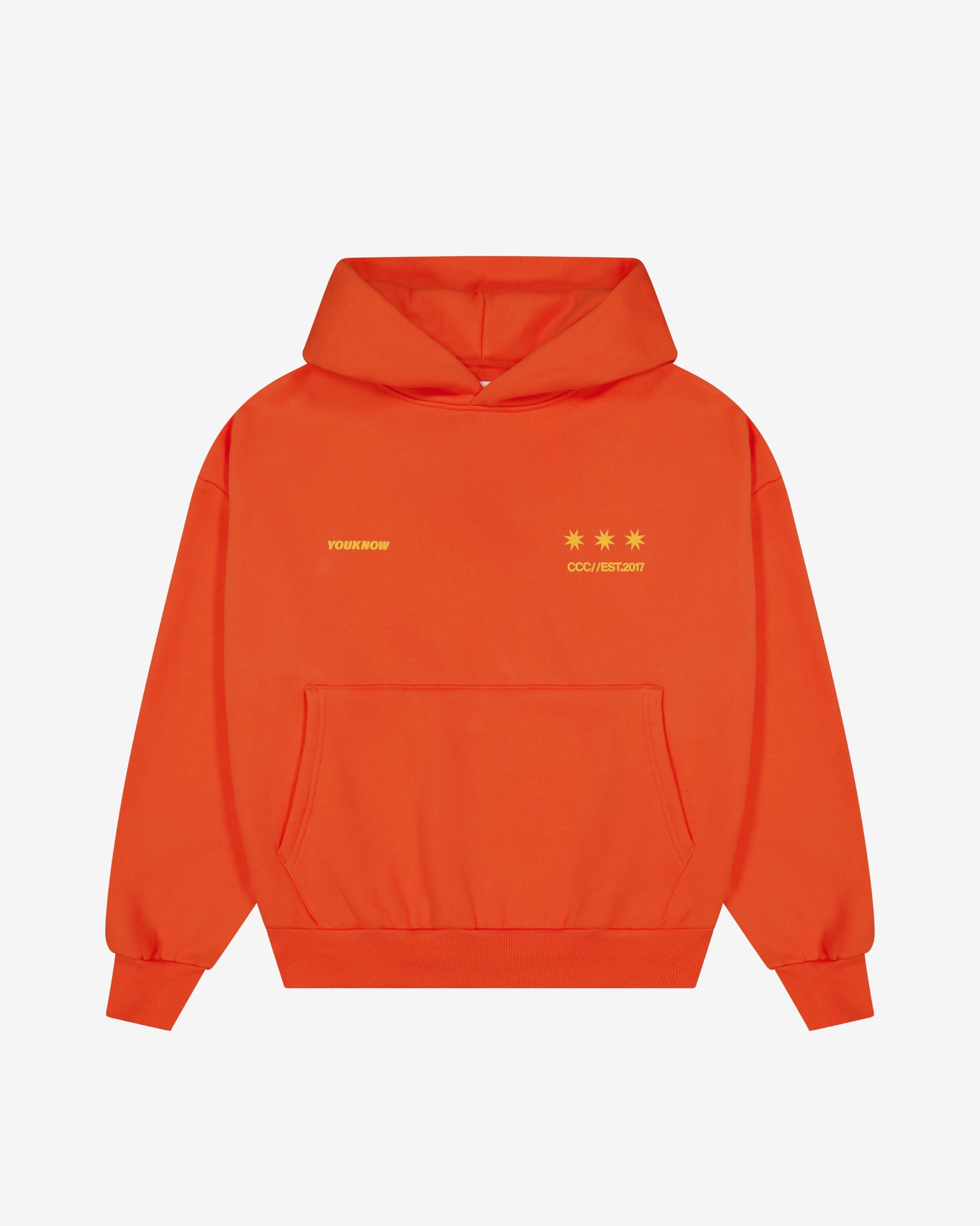 Big Back Hoodie | Orange Sherbert – YOUKNOW. CLOTHING