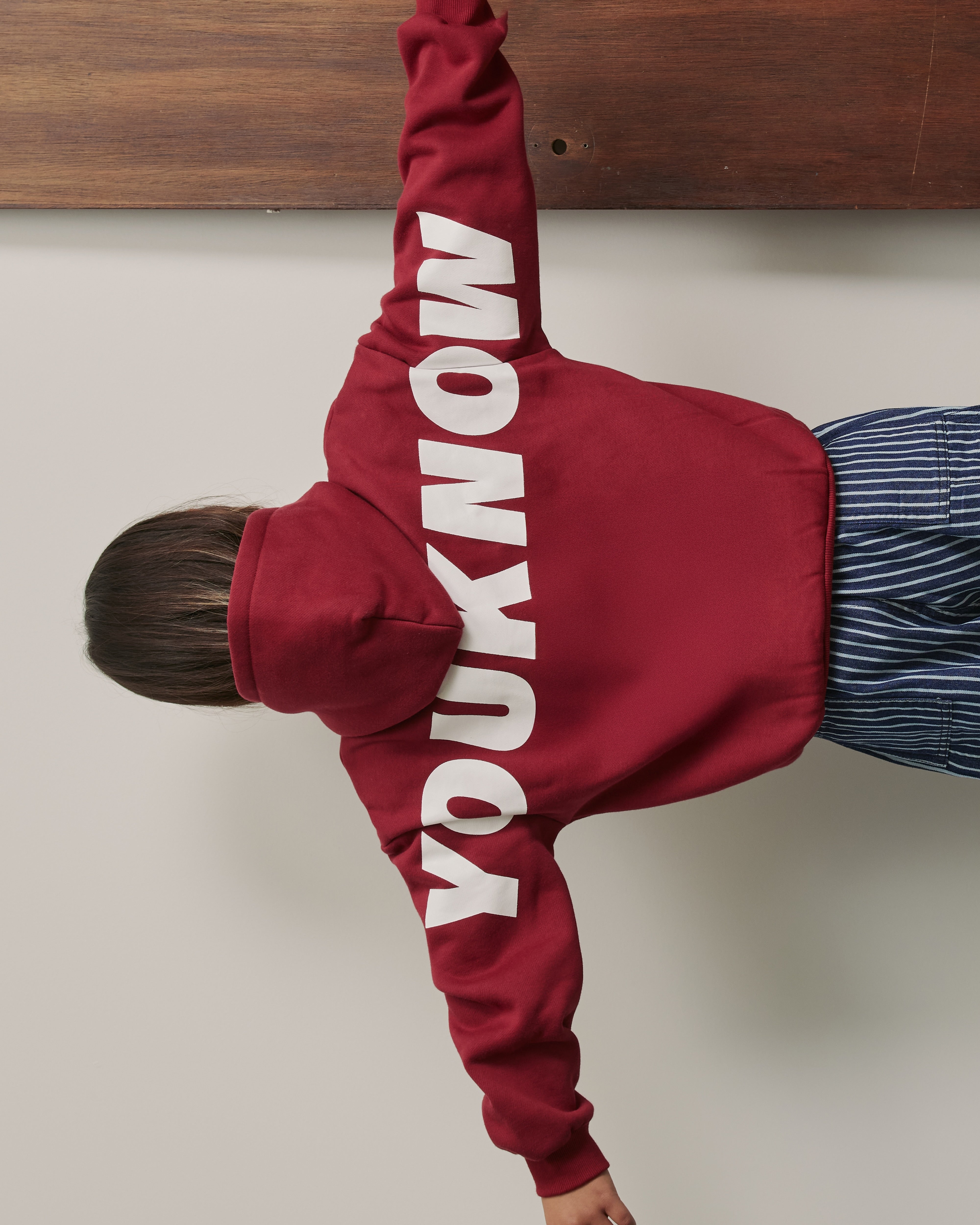 Kids Big Back Hoodie | Maroon