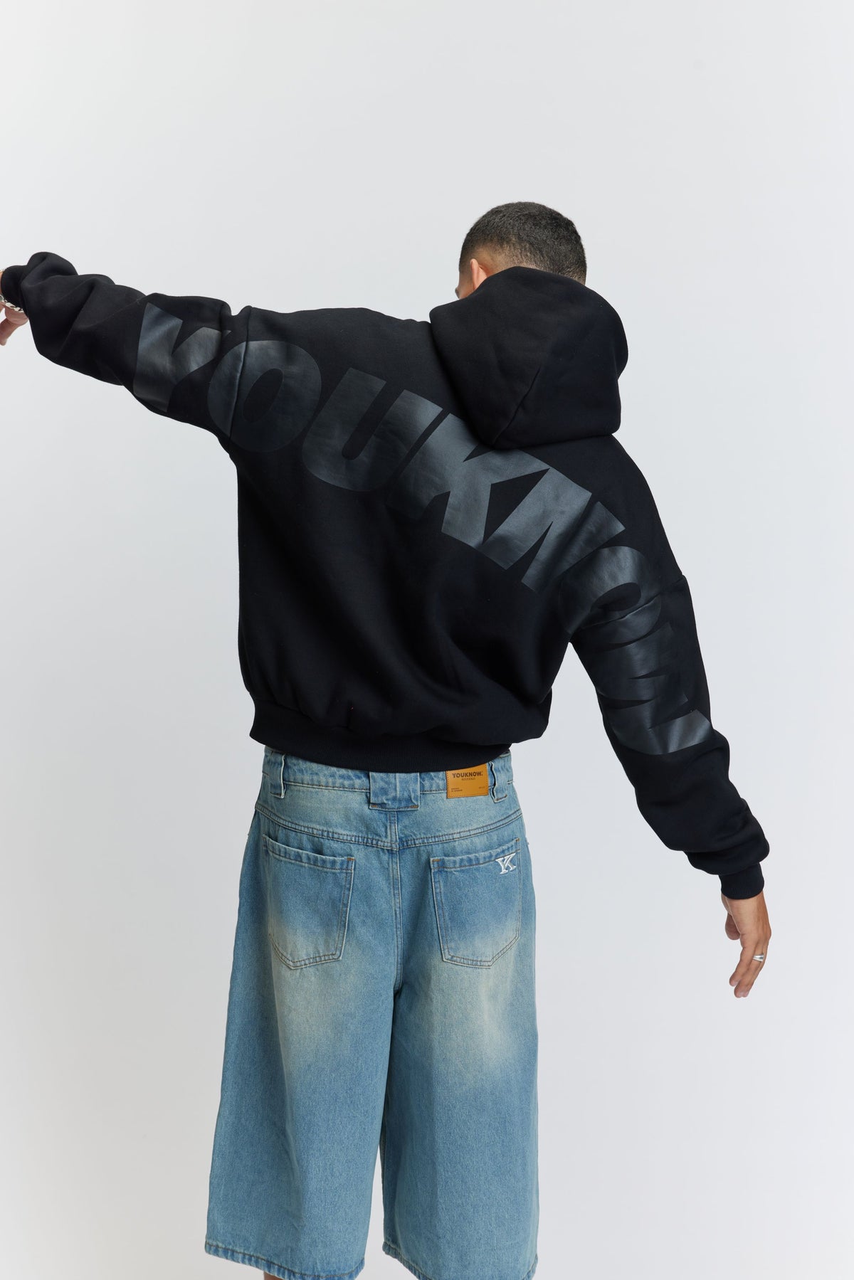 Big Back Hoodie | Black/Black