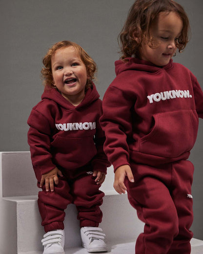 Kids Block Hoodie | Maroon