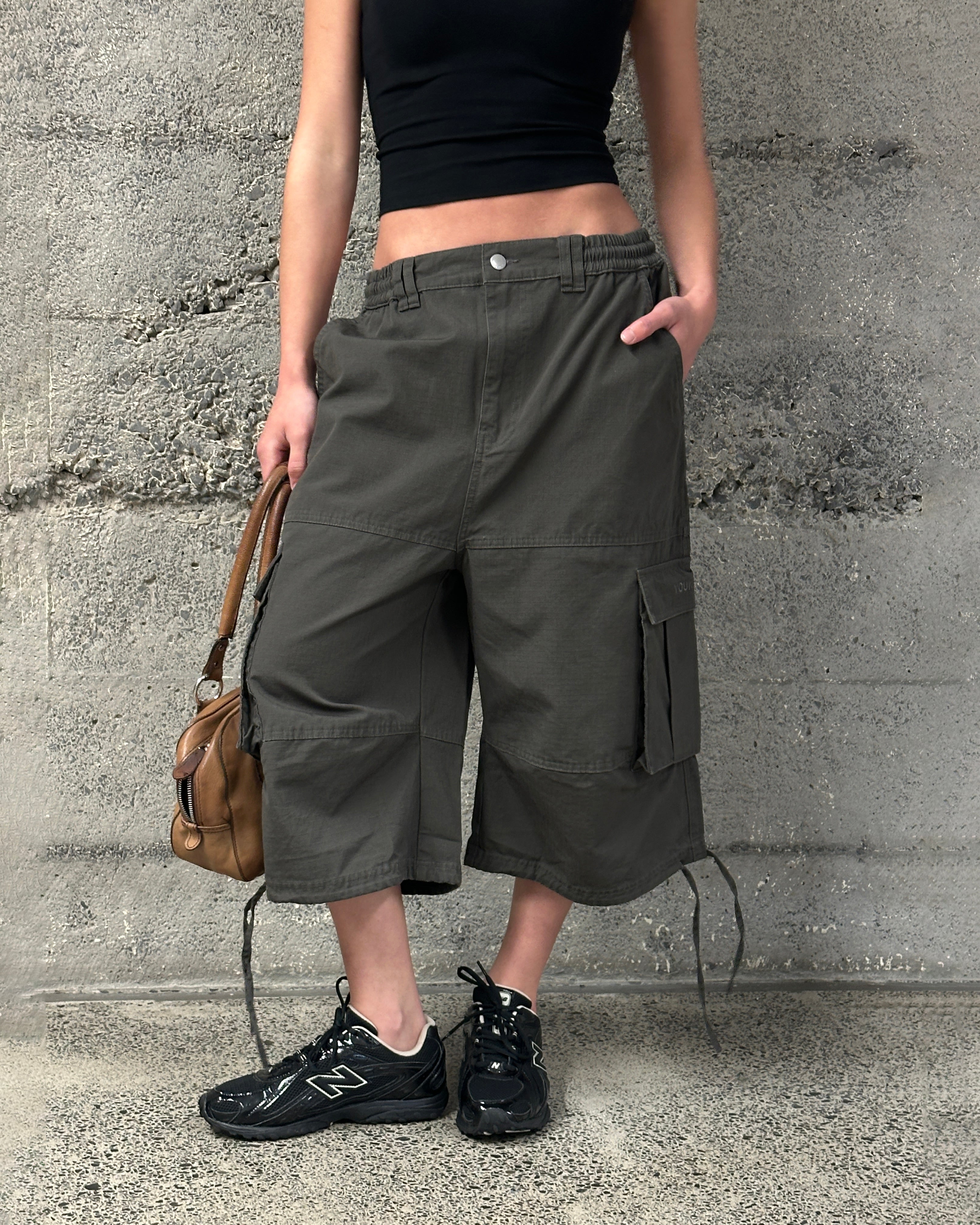 Ripstop Cargo Jorts | Umber