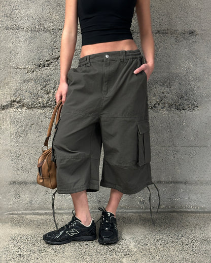 Ripstop Cargo Jorts | Umber