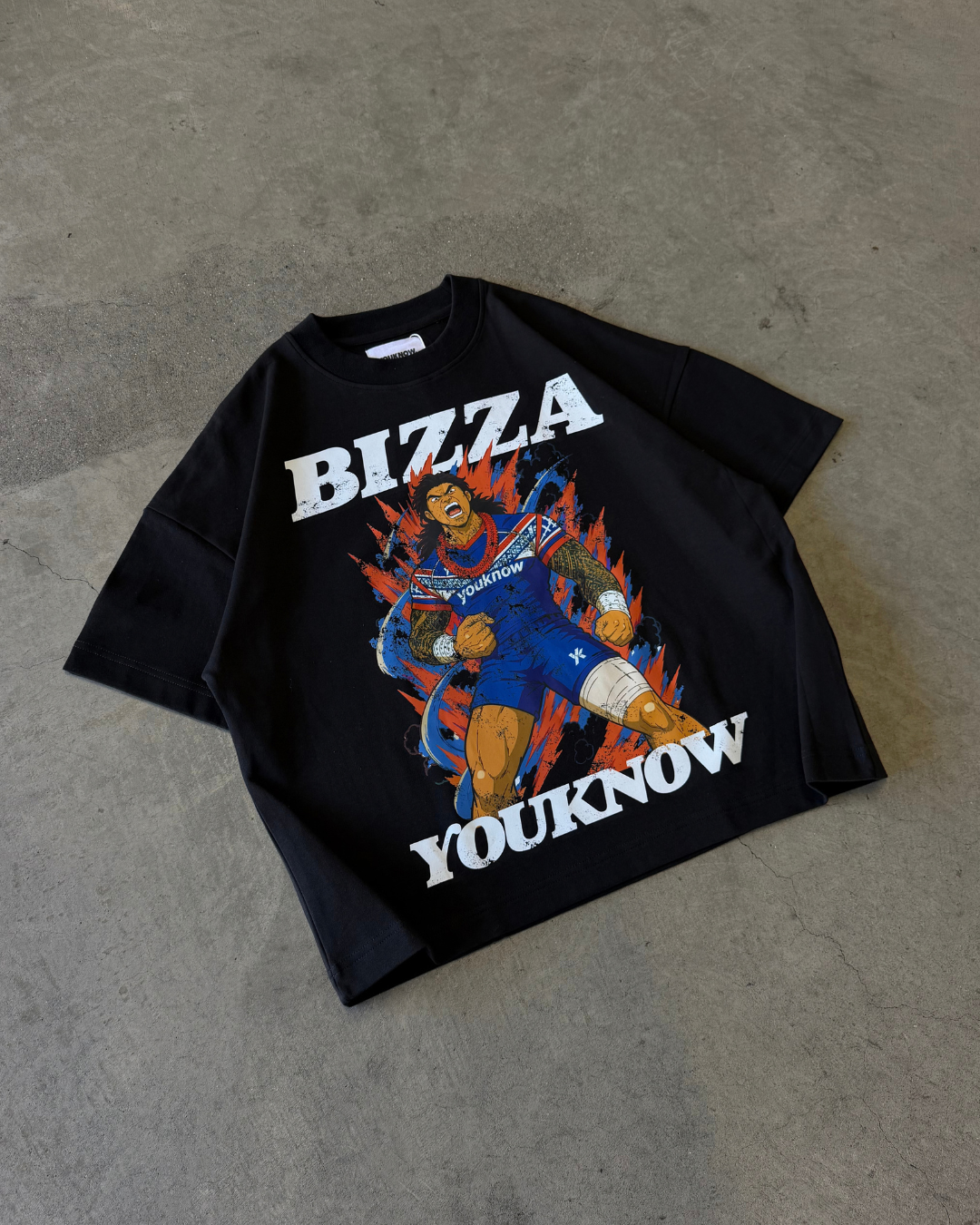 Bizza x YK Graphic Tee | Black-2