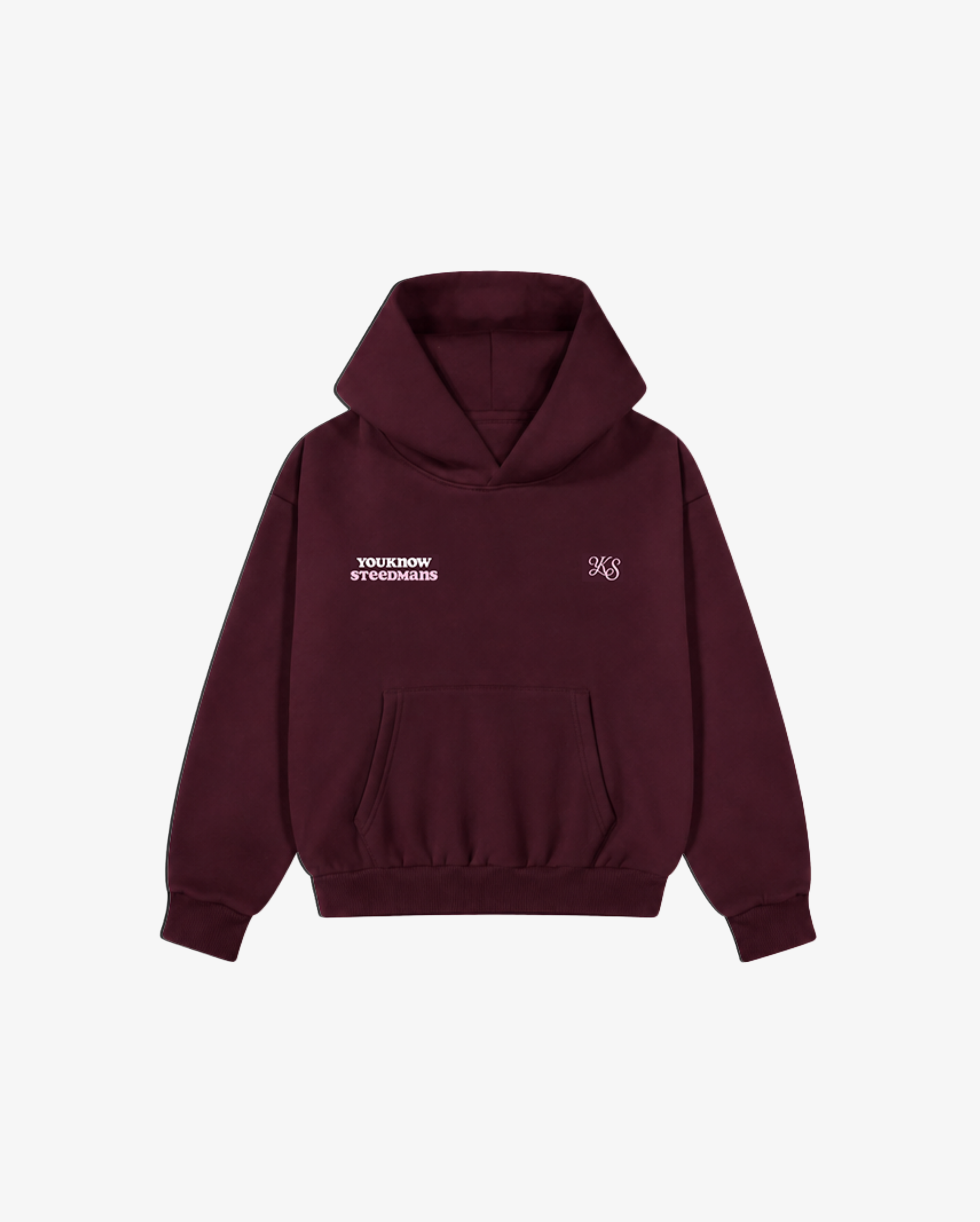 YK Kids x Steedmans Hoodie | Burgundy