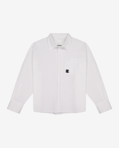 Double Pocket Longsleeve Shirt | White