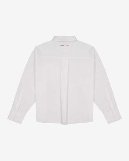 Double Pocket Longsleeve Shirt | White