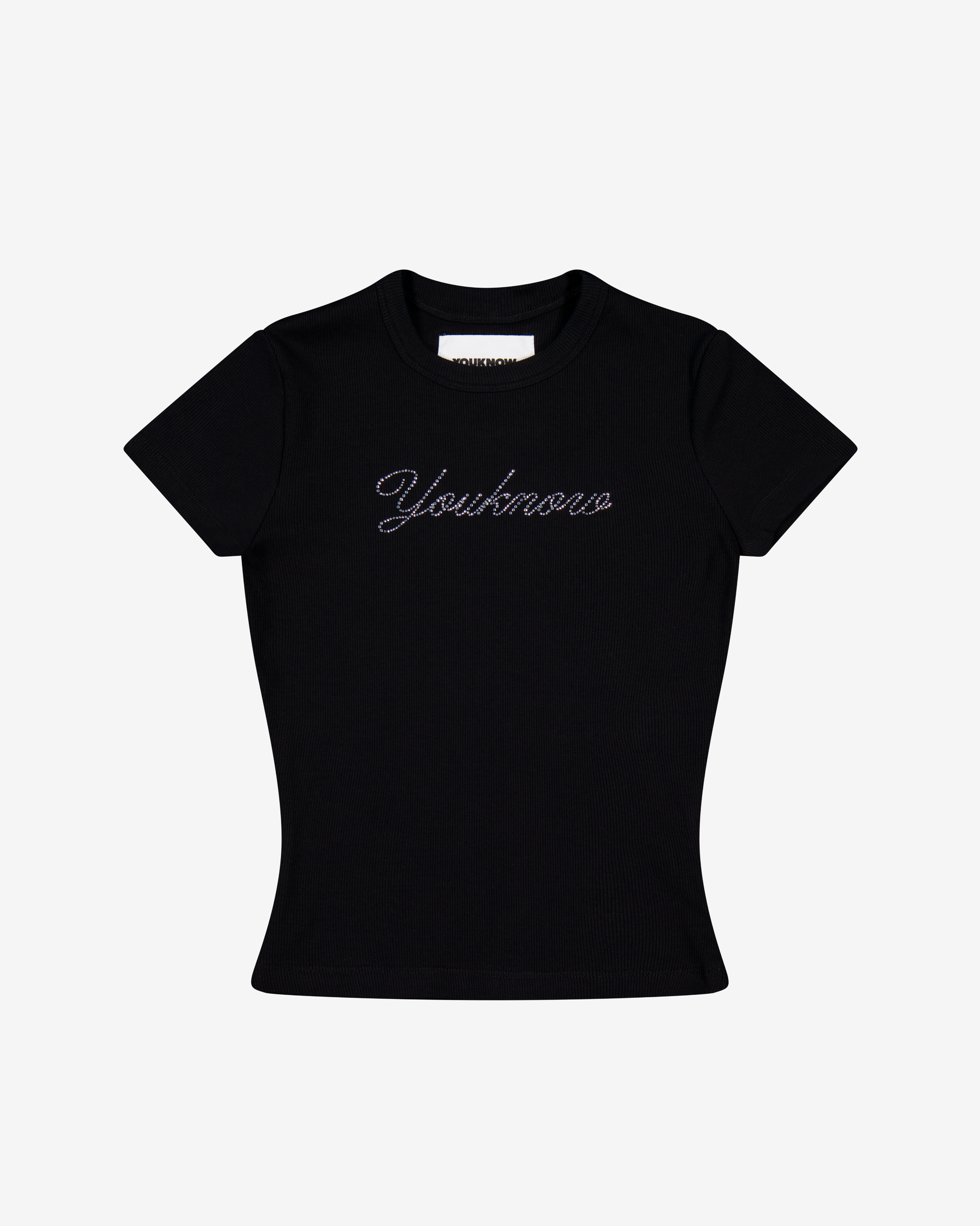 Diamante Baby Tee | Black-1