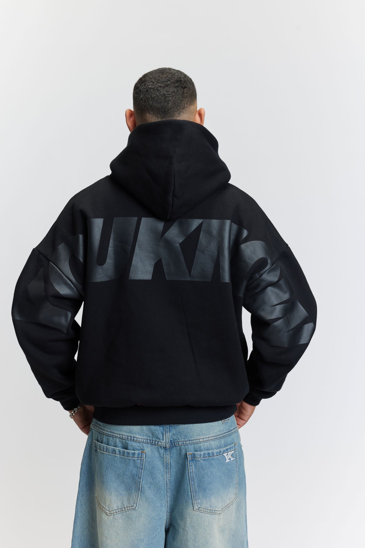 Big Back Hoodie | Black/Black-3