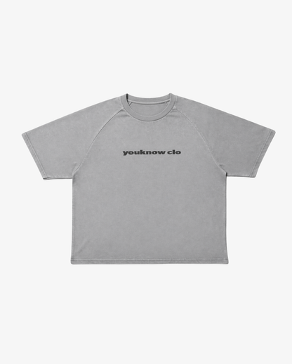 Washed Raglan Tee | Washed Grey