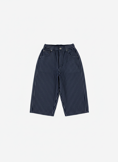 Kids Barrel Leg Jeans | Pinstripe