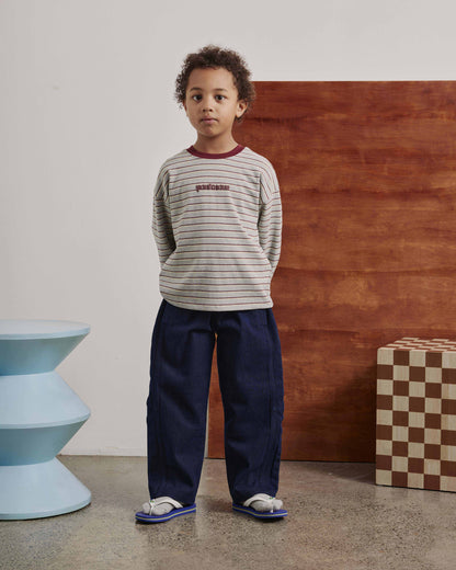 Kids Barrel Leg Jeans | Indigo Denim
