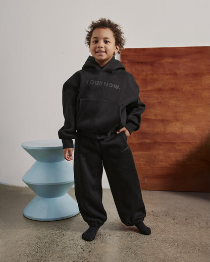 Kids Applique Block Set | Black/Black
