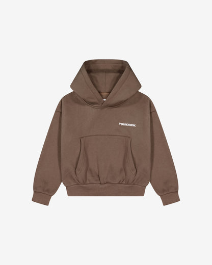 Kids Core Box Hoodie | Latte
