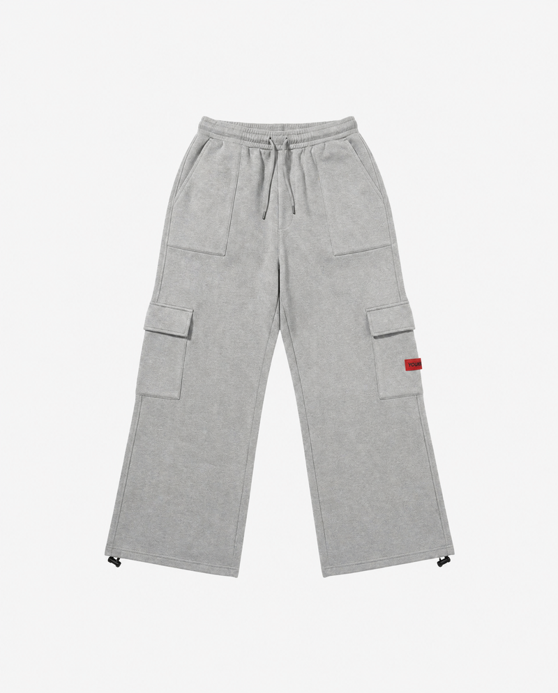 Brushed Fleece Cargo Sweatpant | GREY MARLE