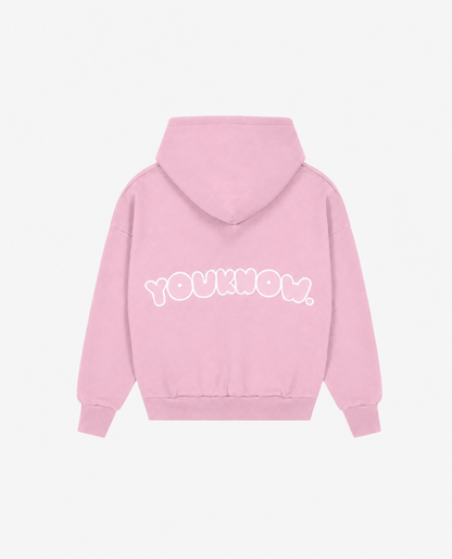 Kids Sunset Box Hoodie | Pink