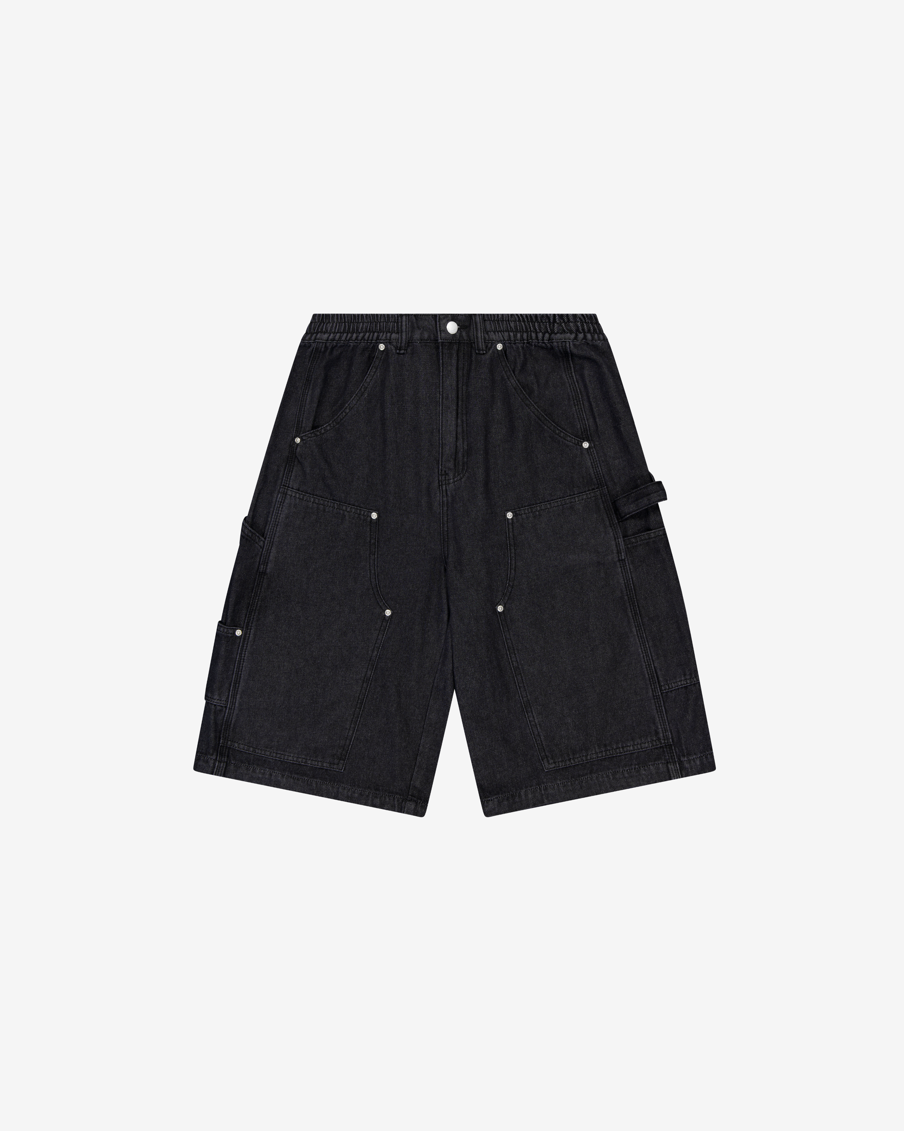 Carpenter Shorts | Black Wash-6