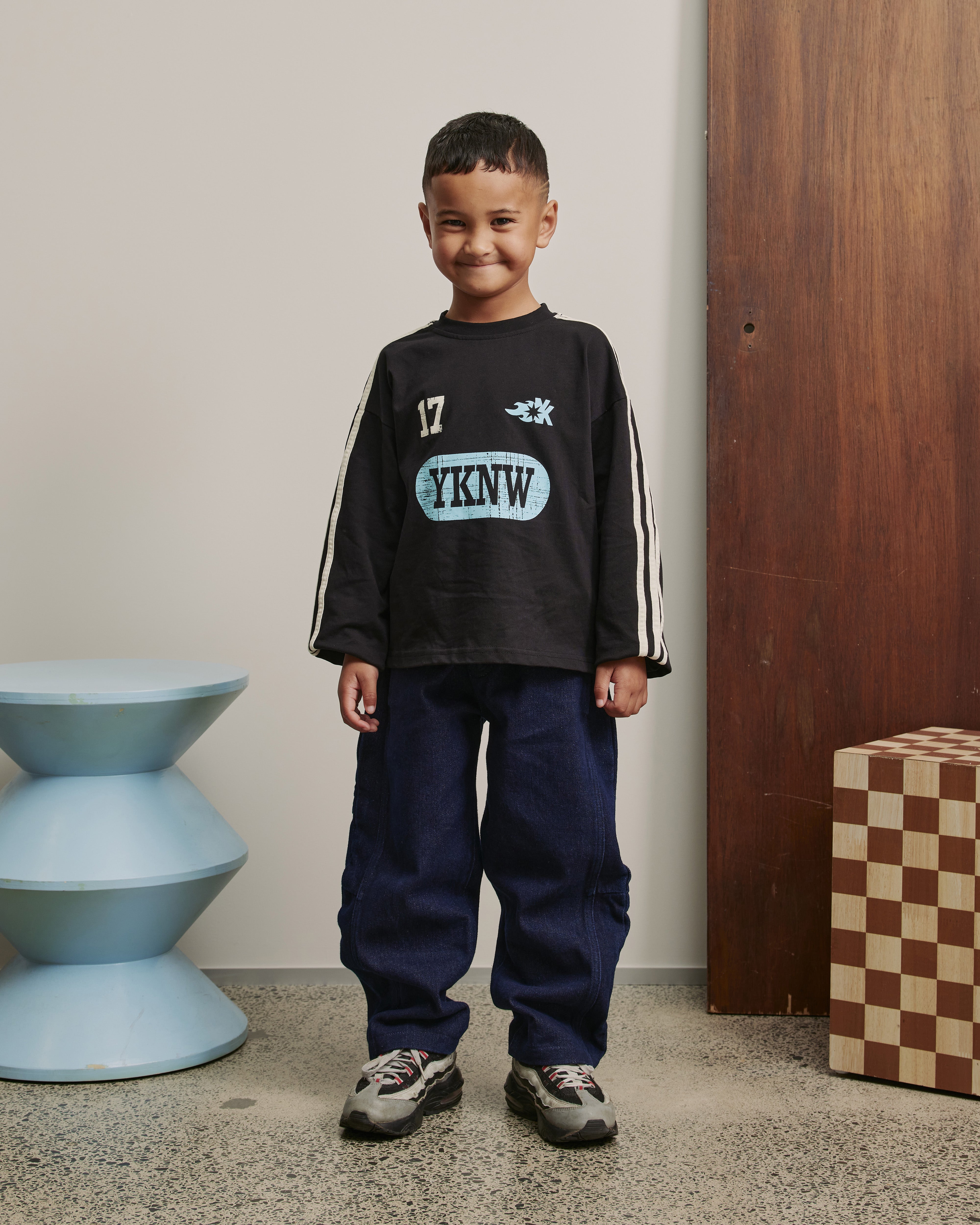 Kids Barrel Leg Jeans | Indigo Denim