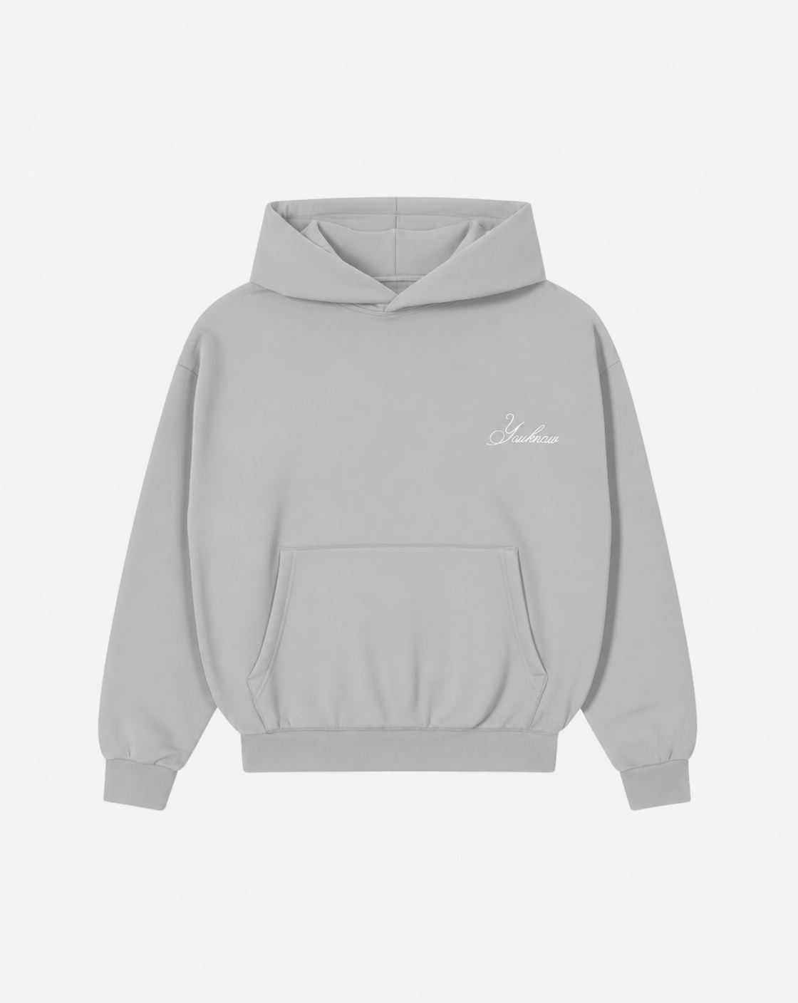 Script Hoodie | Light Grey