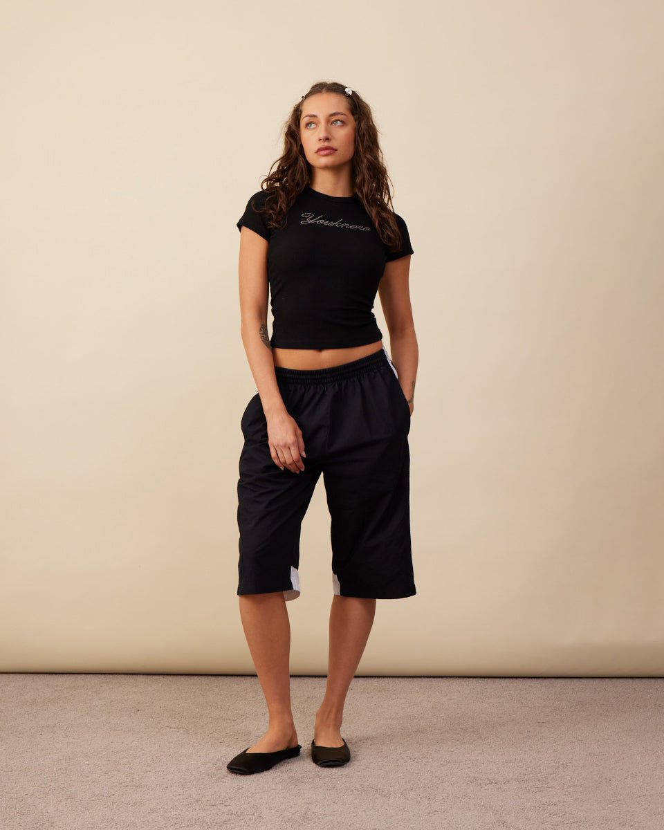 Diamante Baby Tee | Black-3