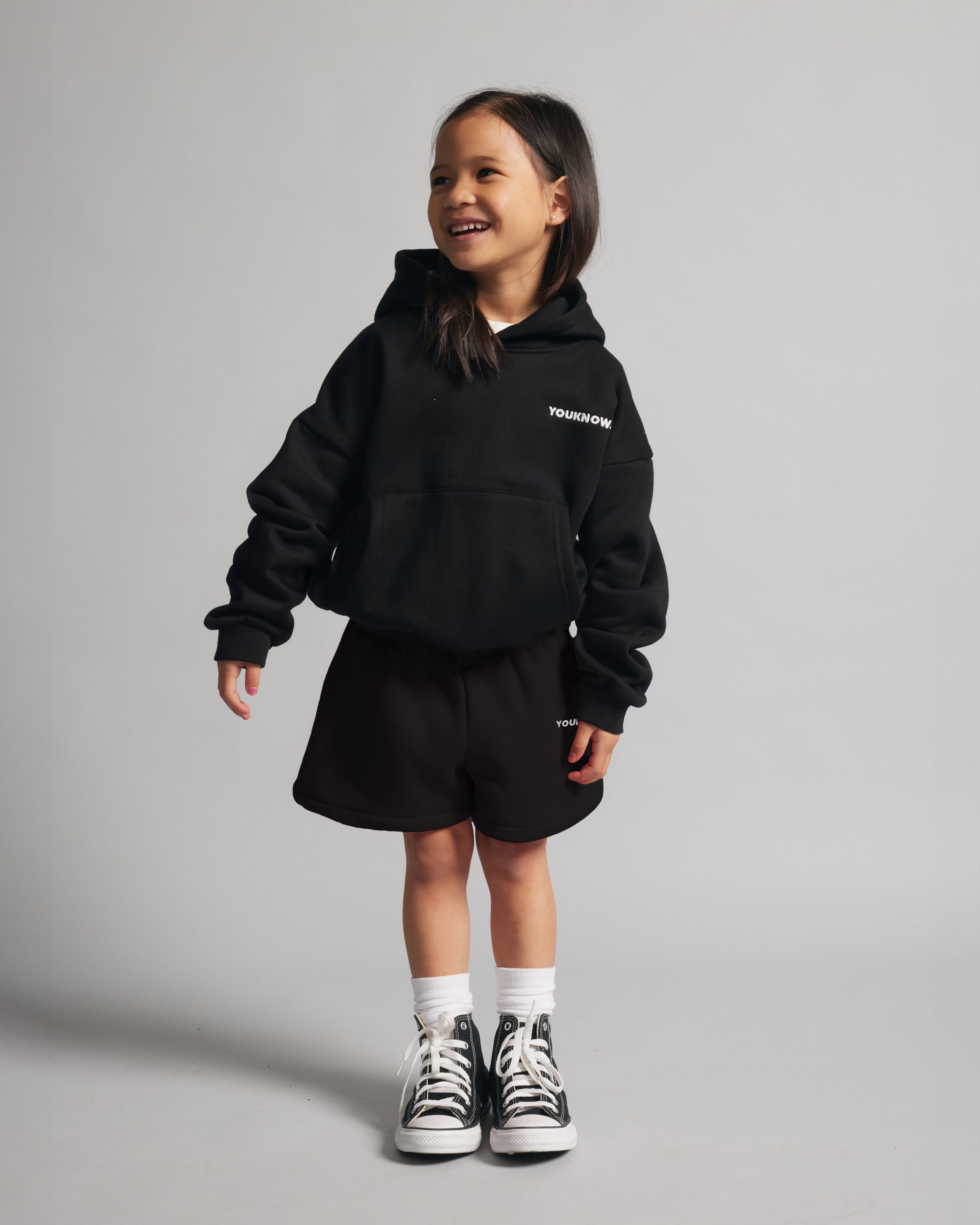 Kids Core Shorts | Black-3