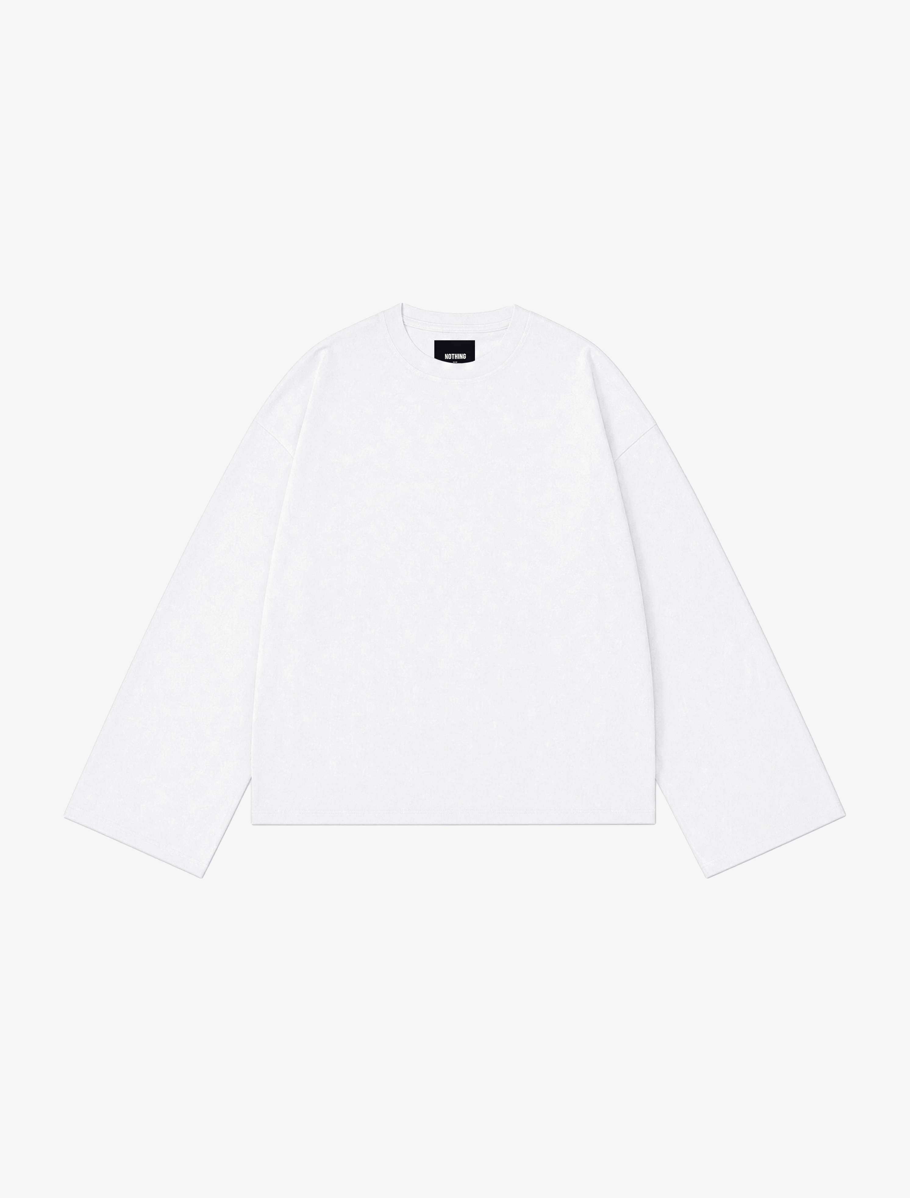 Nothing Wide Long Sleeve Tee | Cloud White-1